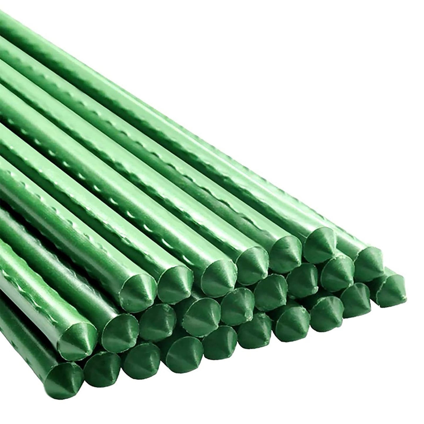 Garden Plant Stakes 48 Inch 4Ft Steel Plant Stick Support, 25 Pack Tomato Stakes for Growing Climbing Plants, Potted Plants, Tomatoes, Trees, Cucumber, Beans, Fences Poles