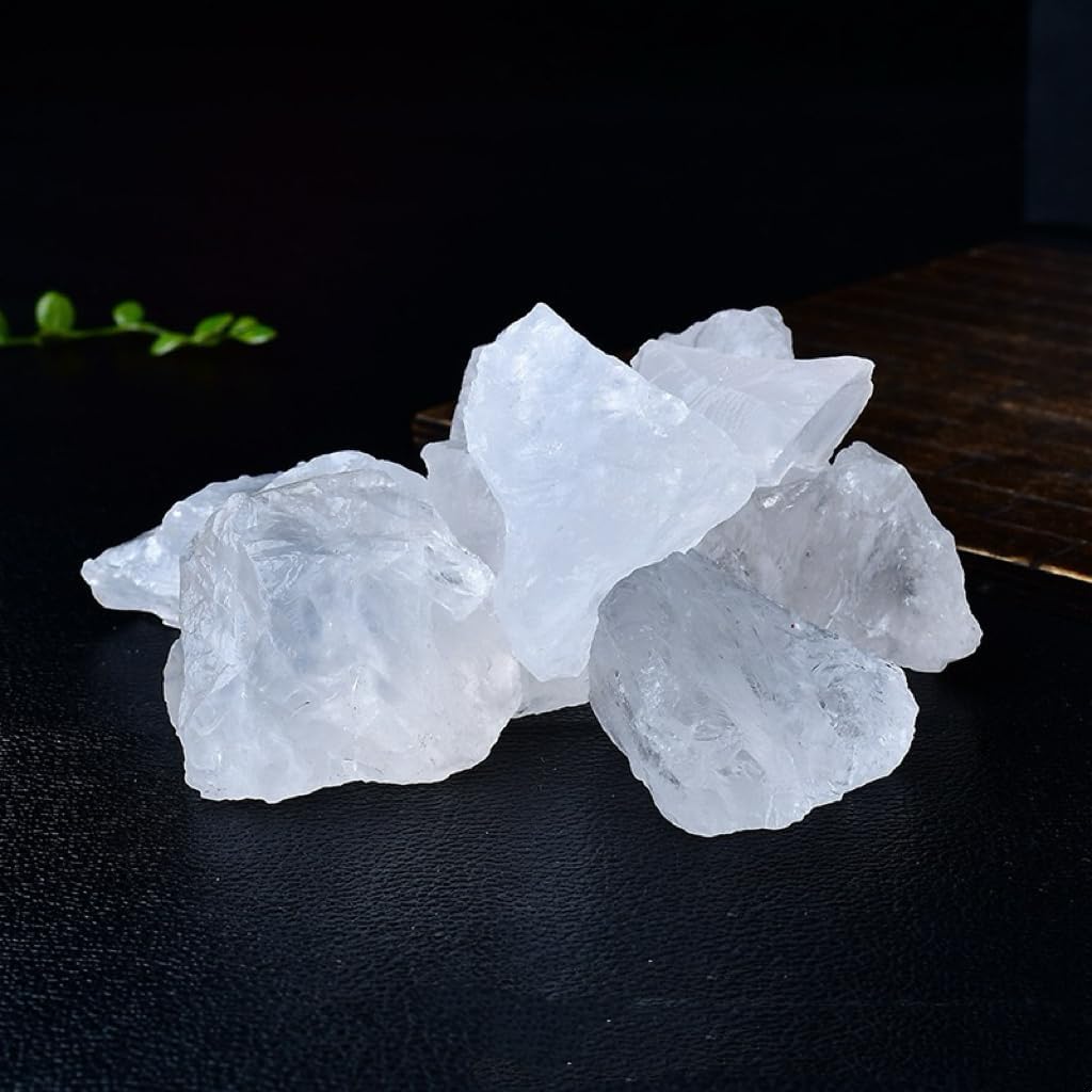 1LB Natural Clear Quartz Raw Healing Crystals, Energy Stones for Meditation, Reiki, Chakra Balancing, Home Décor and Spiritual Gifts (10-30mm)