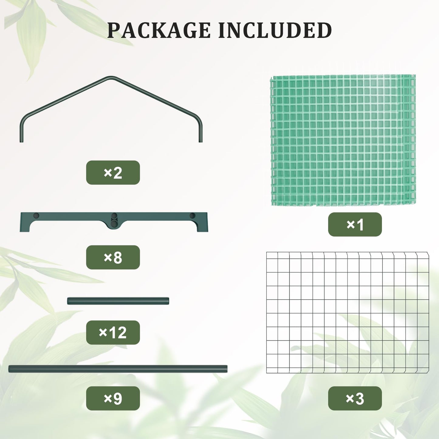 TianC beauty Greenhouse for Indoor Outdoor, Small Plastic Plant Green House 3-Tier Rack Stand Portable Greenhouses with Durable PE Cover for Seedling