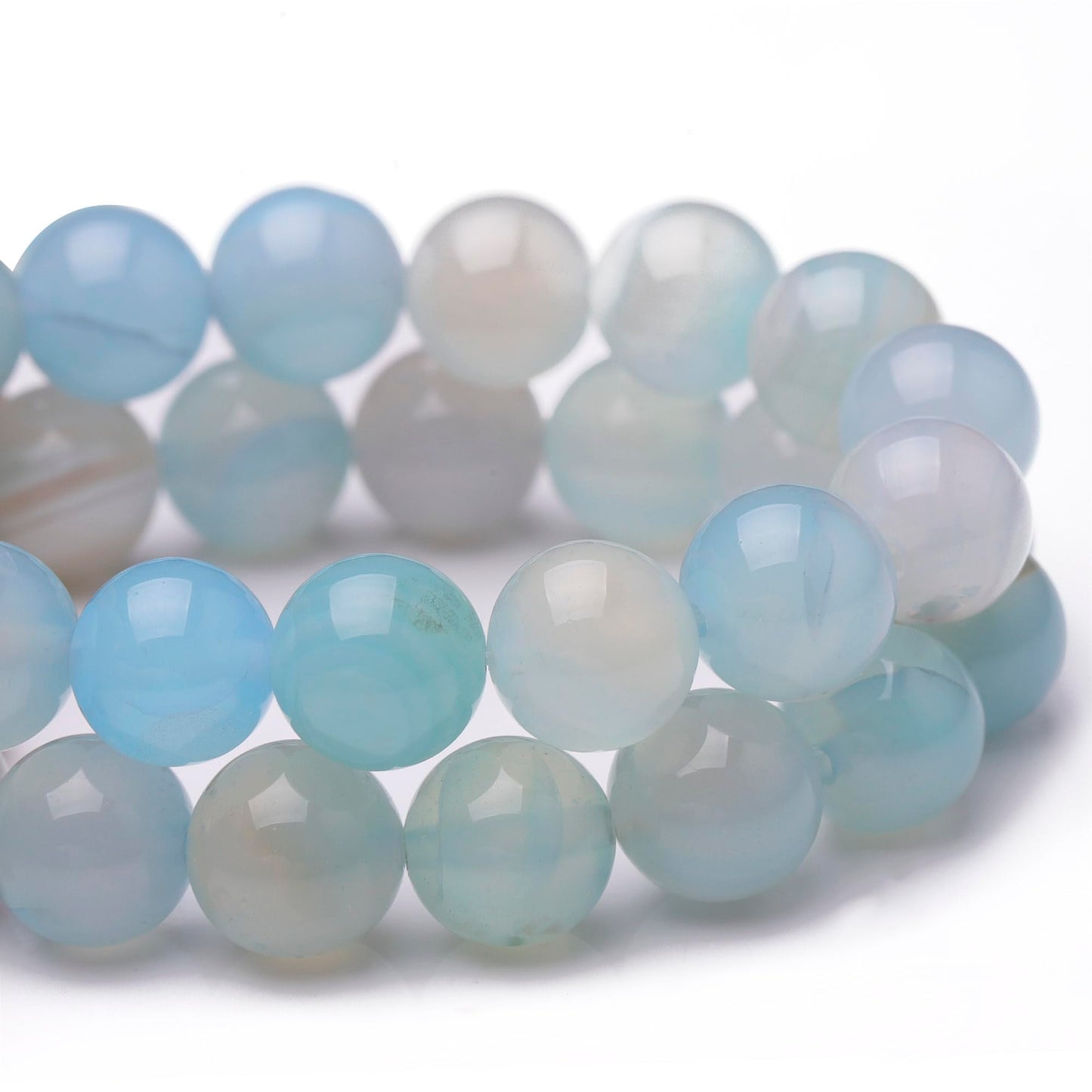 Chicager 8mm Natural Stone Beads for Jewelry Making,Sardonyx Polished Smooth Round Gemstone Beads for Bracelet Necklace 15 Inch