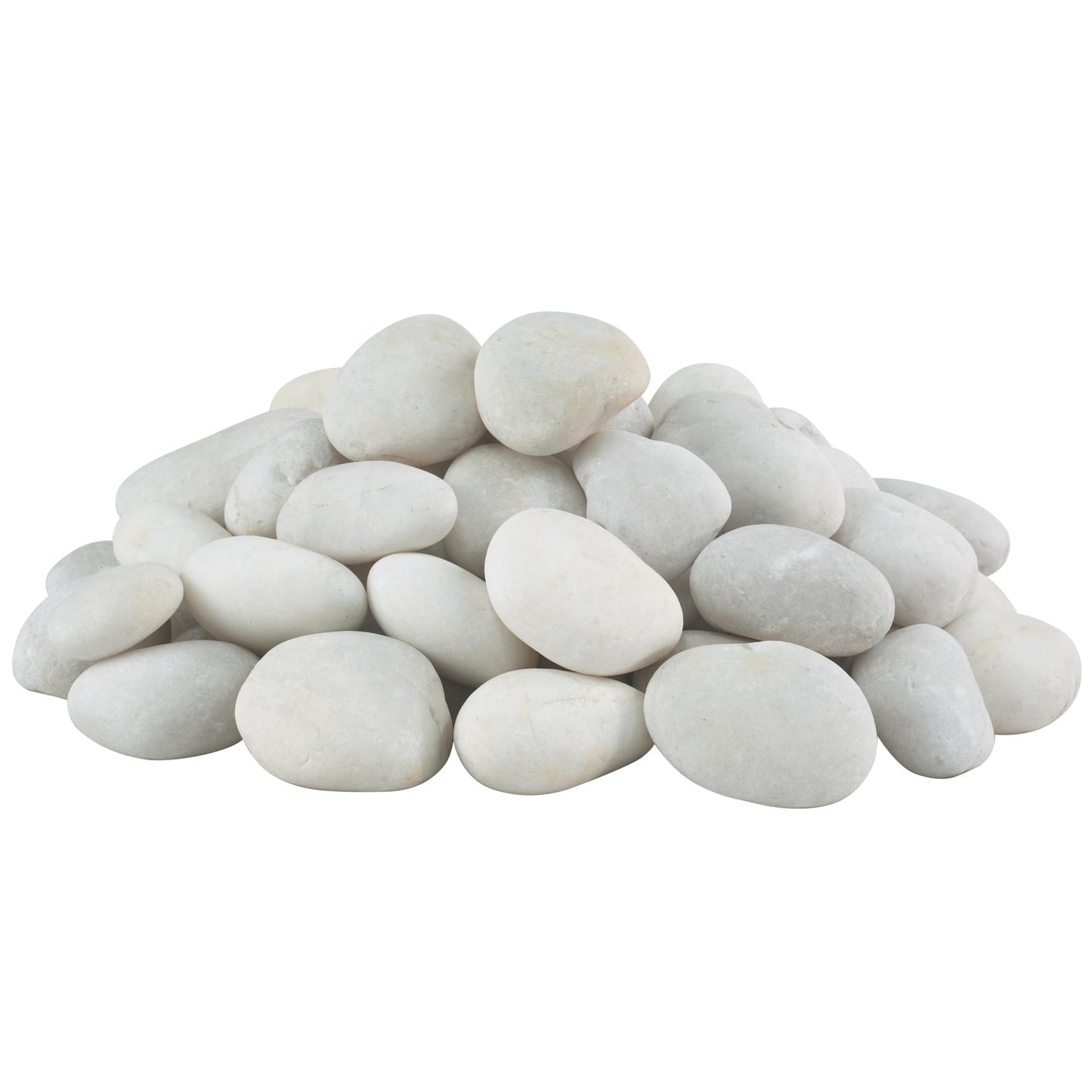 VINICS Large River Rocks for Landscaping 20lbs, 3-4 Inch White River Rocks, Hand-Picked Natural Stones for Garden Design Fish Tank, Pathways and Backyard