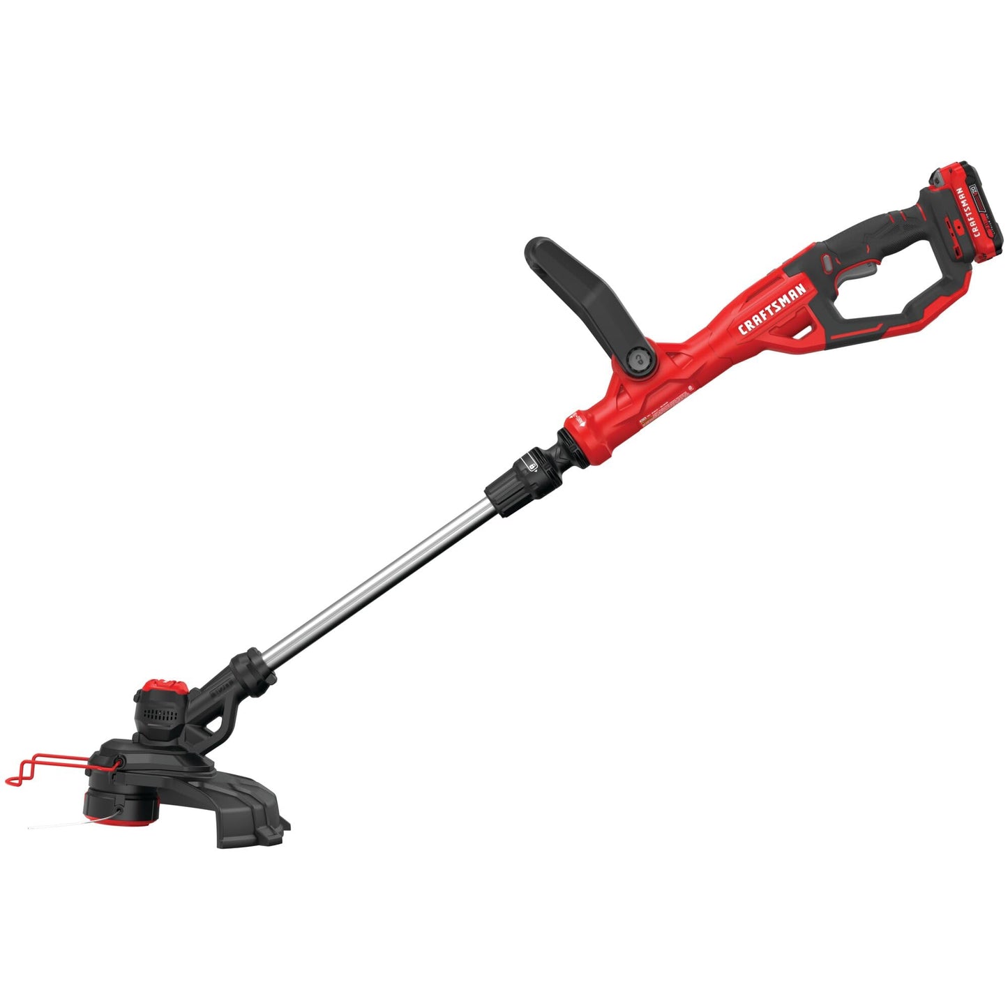 CRAFTSMAN V20 Weed Wacker Cordless String Trimmer and Edger, Weed Eater Includes 2.0 Ah Battery and Charger, Lightweight, Extended Runtime, 2 Speed (CMCST900D1)
