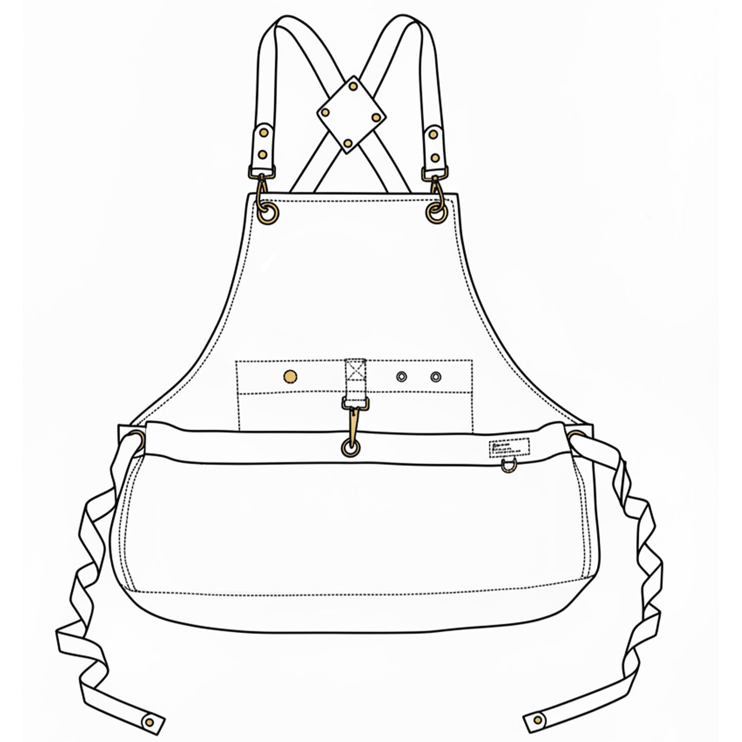 Cilkus Gardening Apron – Denim Cross Back Garden & Harvest Apron with Adjustable Straps and Large Pockets for Women & Men