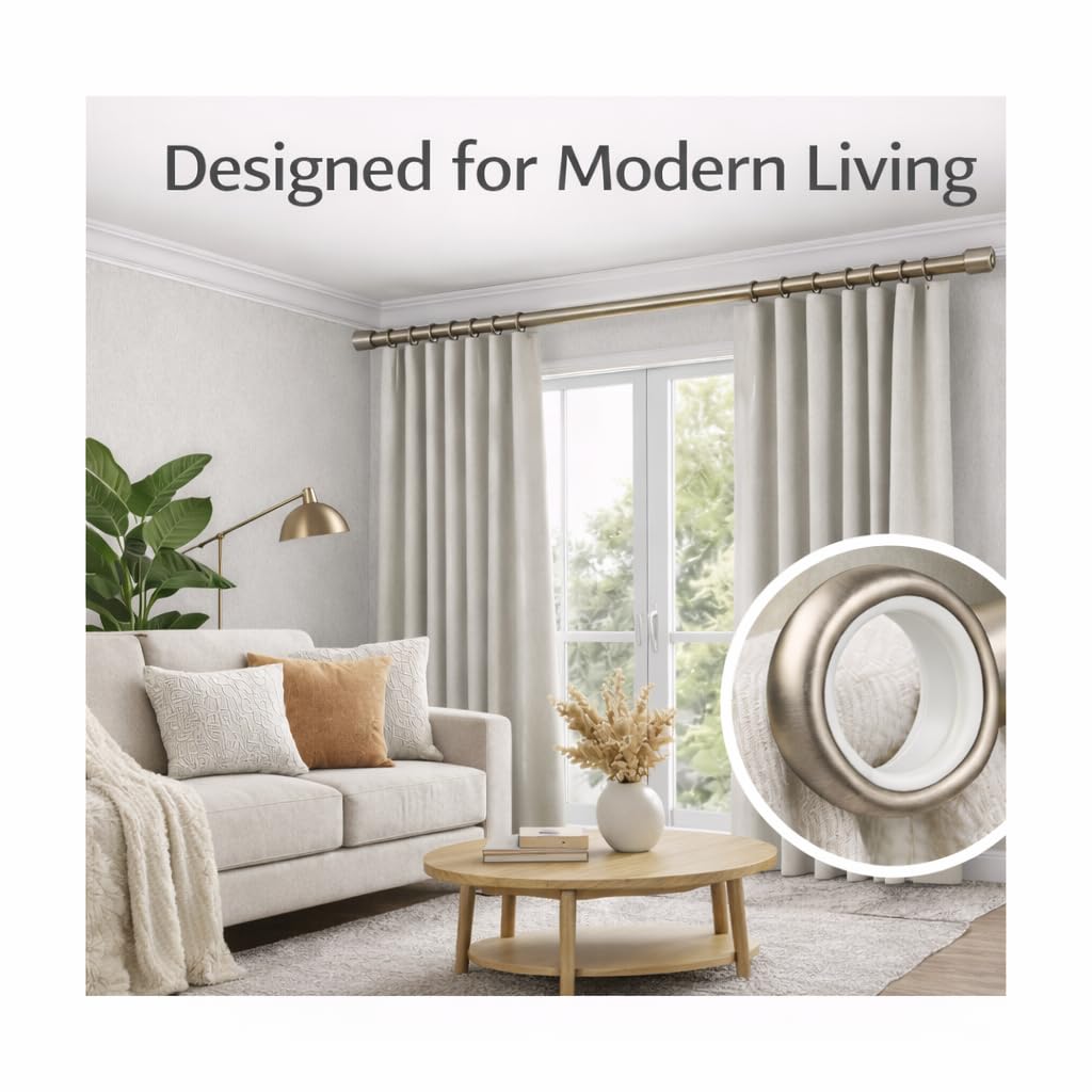 Valeri Home – Premium Curtain Rings, Matte Nickel Finish, 20-Pack