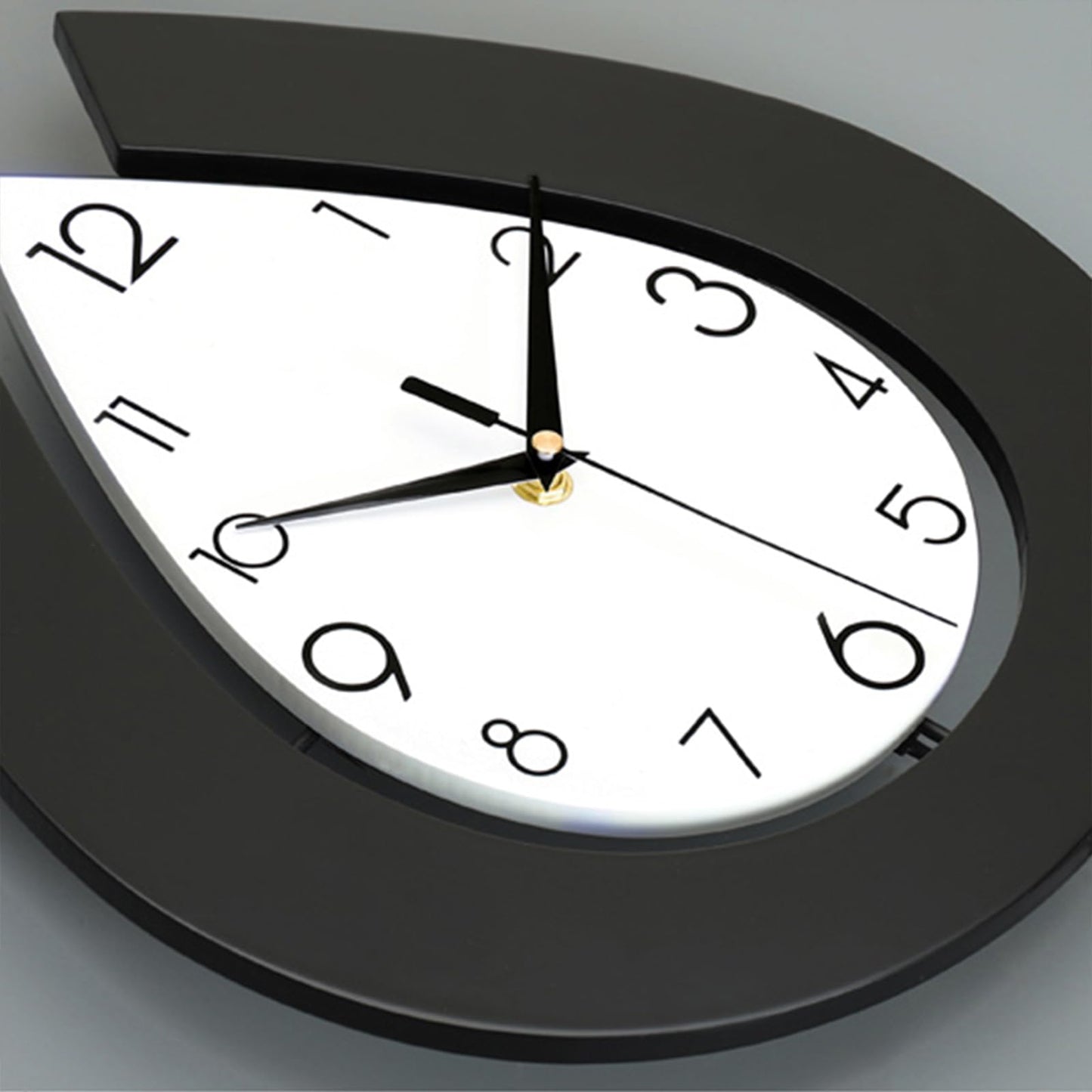 YIJIDECOR Decorative Wall Clock for Living Room Decor Large Modern Wall Clocks with Pendulum Battery Operated for Bedroom Office Kitchen Home Small Black Silent Wall Clock Non Ticking 11.8*22.4 Inch