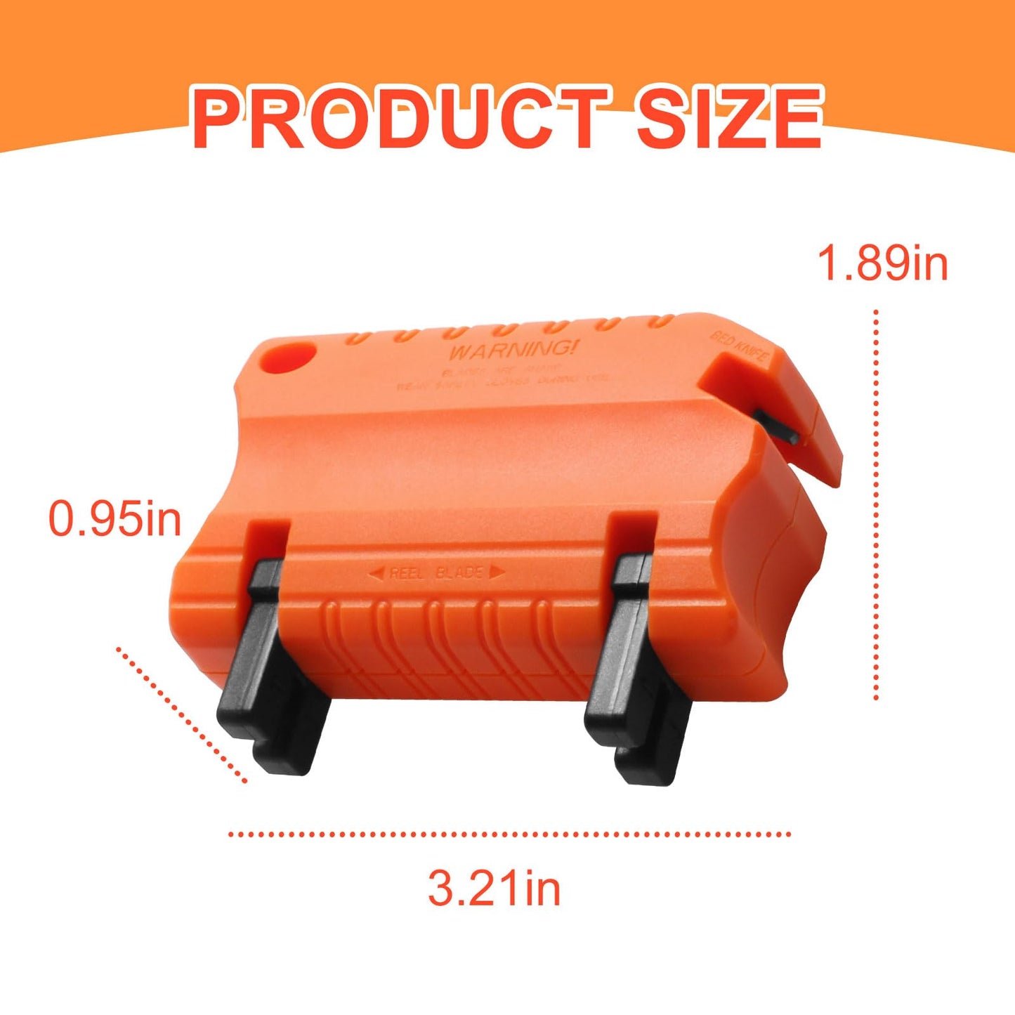 Niahm Manual Reel Mower Blade Sharpener for Push Mower, Reel Blade Sharpener for Reel Mower, Orange