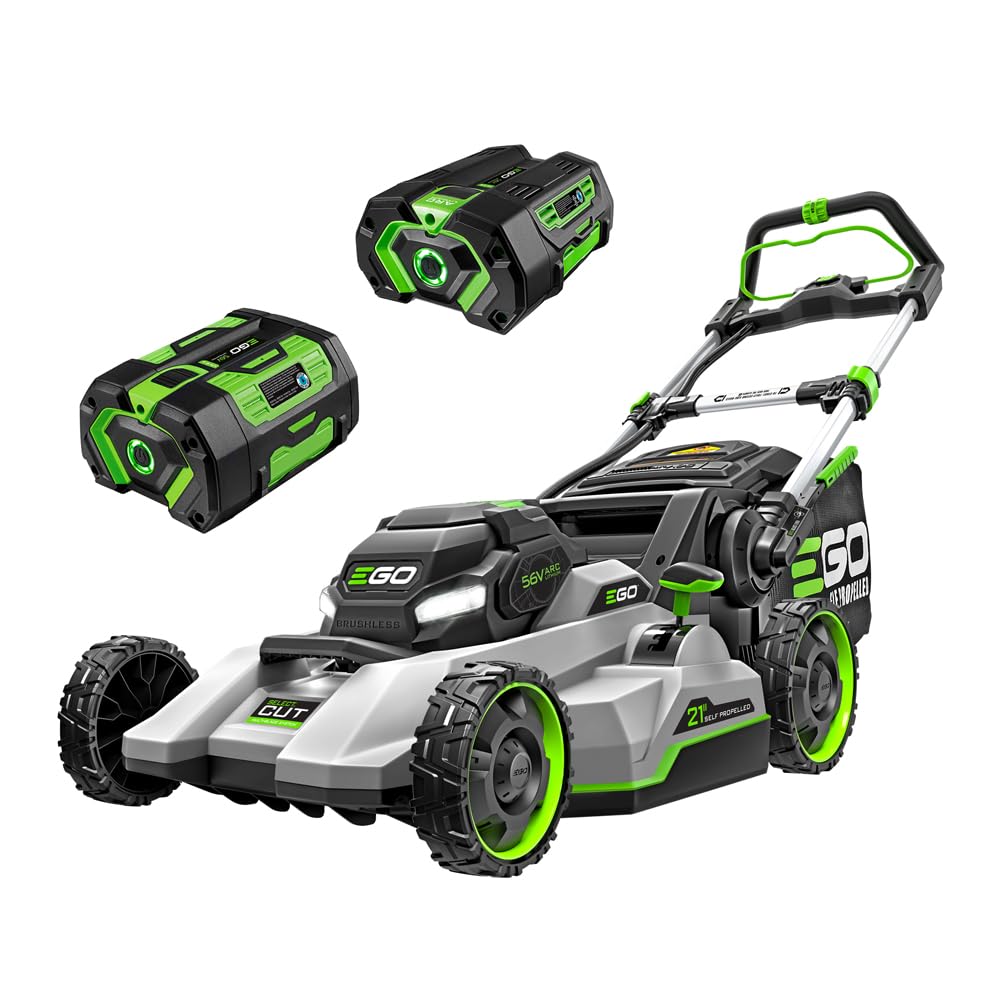 EGO POWER+ Cordless Electric Lawn Mower, Self-Propelled, Includes 56V 7.5Ah Battery and Rapid Charger (LM2135SP) Plus Extra 5.0Ah Battery (BA2800T)