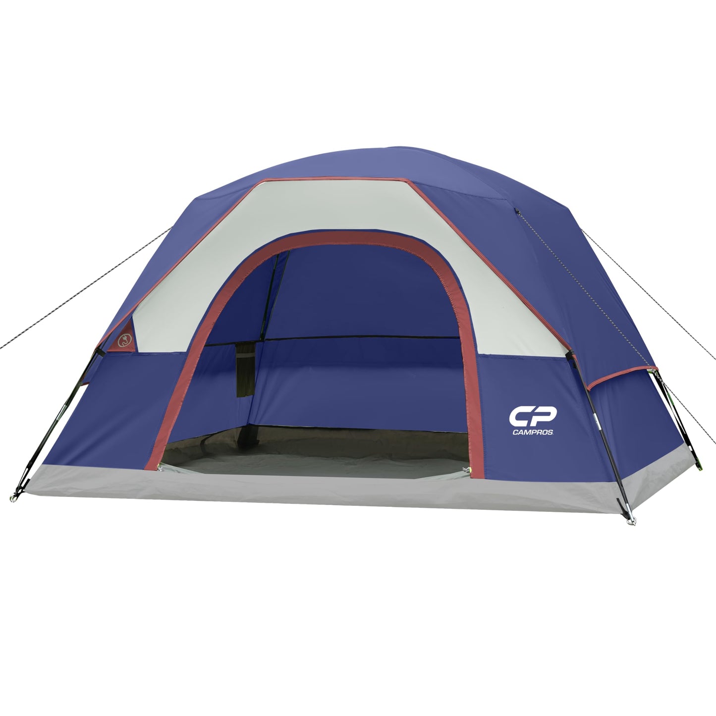 CAMPROS CP 4 Person Camping Tent, Waterproof Dome Tent with Rainfly, Easy Setup Portable Tent with Mesh Window & Carry Bag for Camping