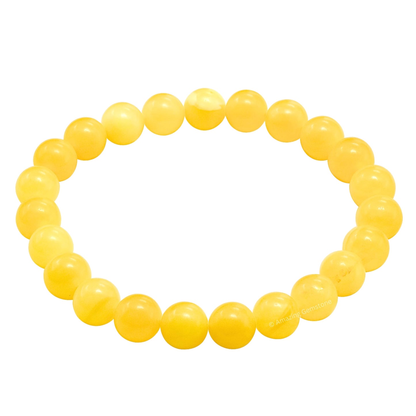 Amazing Gemstone Crystal Bracelet for Women Men's Gifts - Protection Healing Crystal Bracelet - 8mm Gemstone Beaded Stretchable Bracelet Pulseras Para Hombres Mujer Stocking Stuffers Mothers Day Gift (Yellow Calcite)