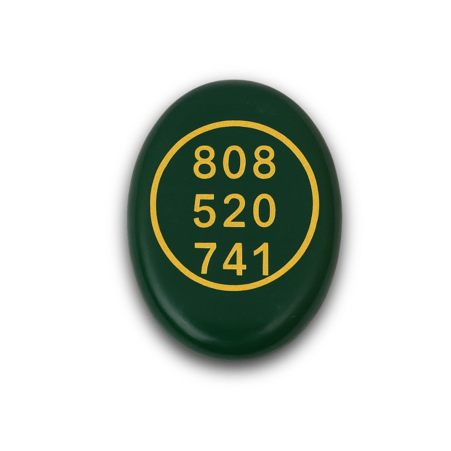 TRRYSTALS Natural Zibu Coin Green Gemstone | Spiritual Symbol Coin for Meditation, Energy Focus, Good Luck Decor | Polished Healing Stone Token for Home, Vastu & Gift Use