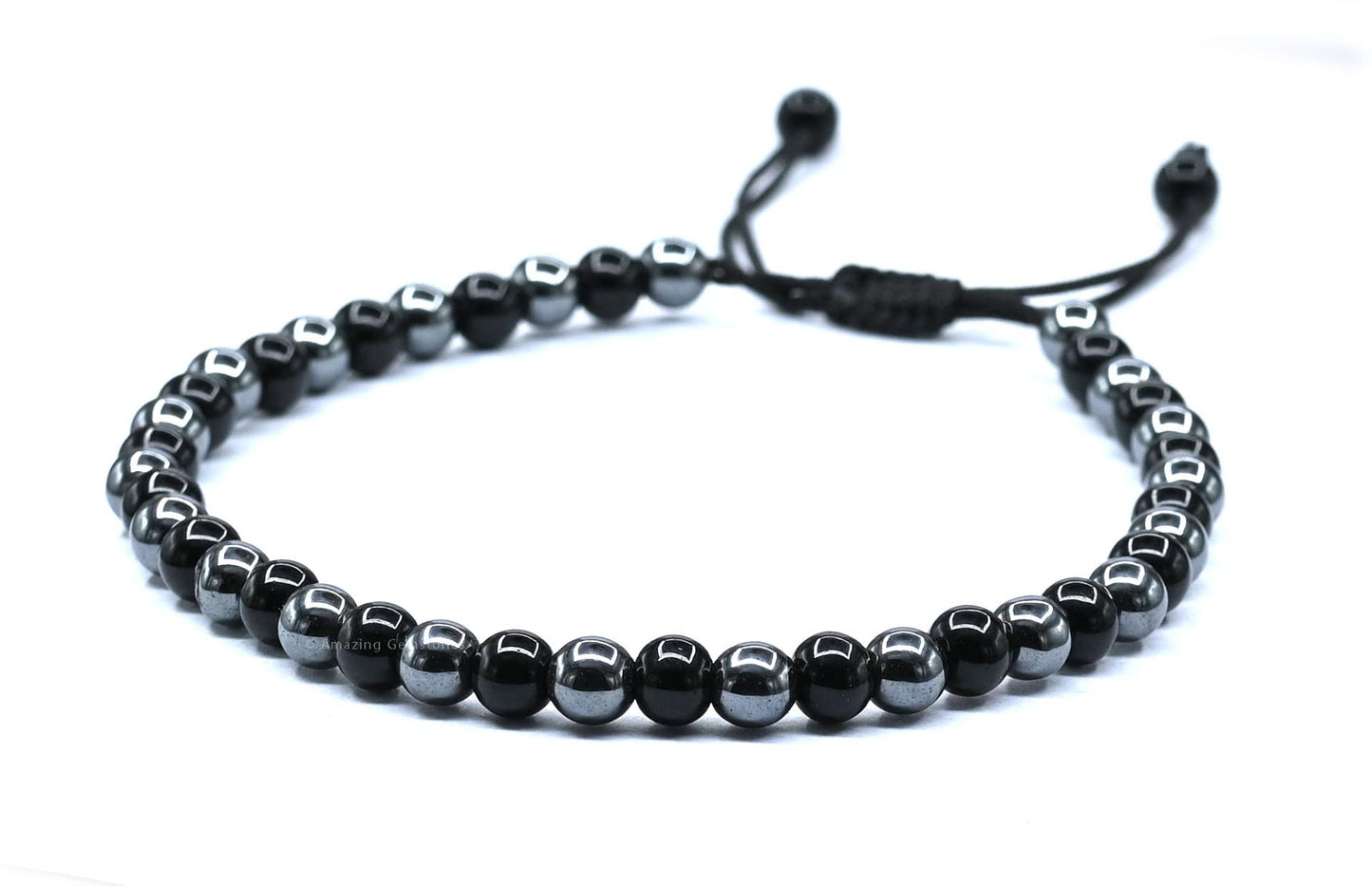 Amazing Gemstone Hematite Black Obsidian Anklet - Anti Swellig Ankle Bracelet, Weight Loss Aid Ankle Bracelet for Men Women