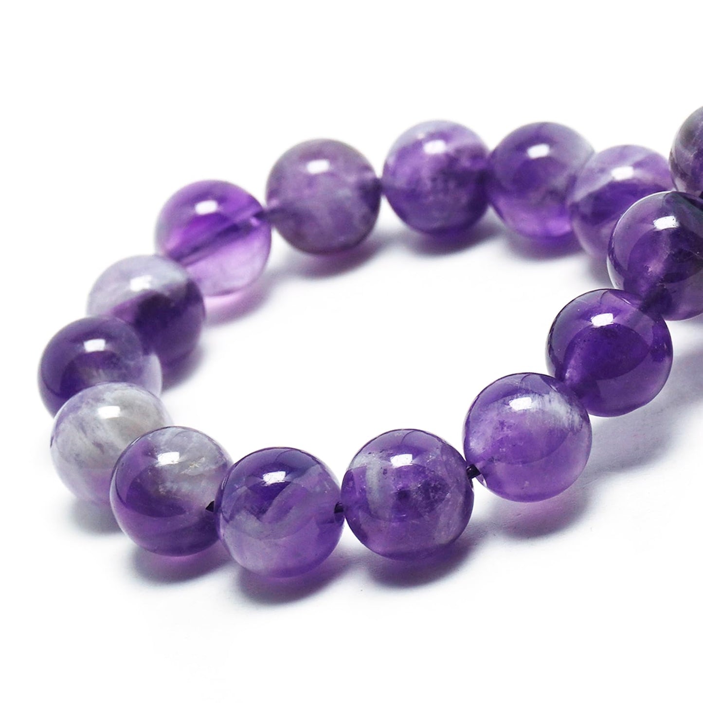 DIQIO Natural Dreamy Amethyst Beads for Jewelry Making - Stone Beads Gemstone Beads for Bracelets, 6mm Purple Crystal Round Loose Beads(58-60pcs, 6mm, Dreamy Amethyst)