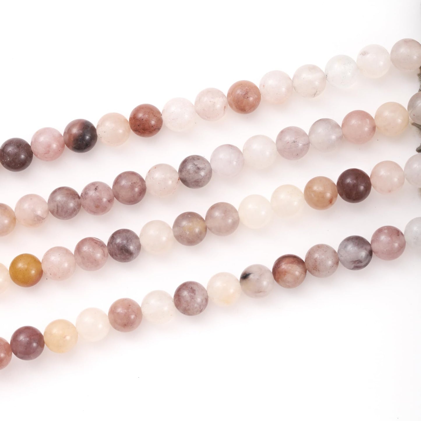 6mm 60pcs DIY Natural Violet Stone Beads Round Healing Crystal Gemstone Loose Beads for Jewelry Making Handmade Bracelet Necklace