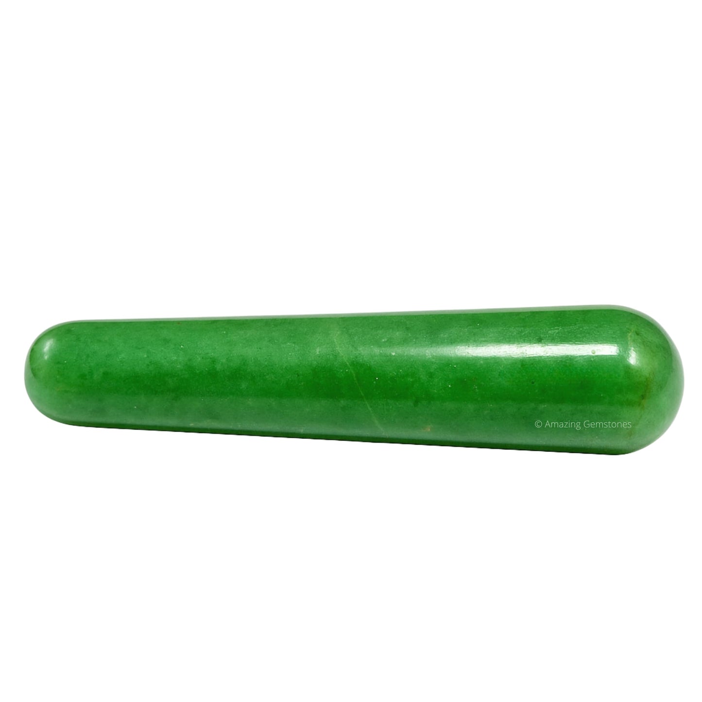 Amazing Gemstone Green Aventurine Crystal Wand Massage Stick - Pelvic Wand Gua Sha for Adults - Crystals and Healing Stones Massage Wands for Adults Gifts (Smooth)