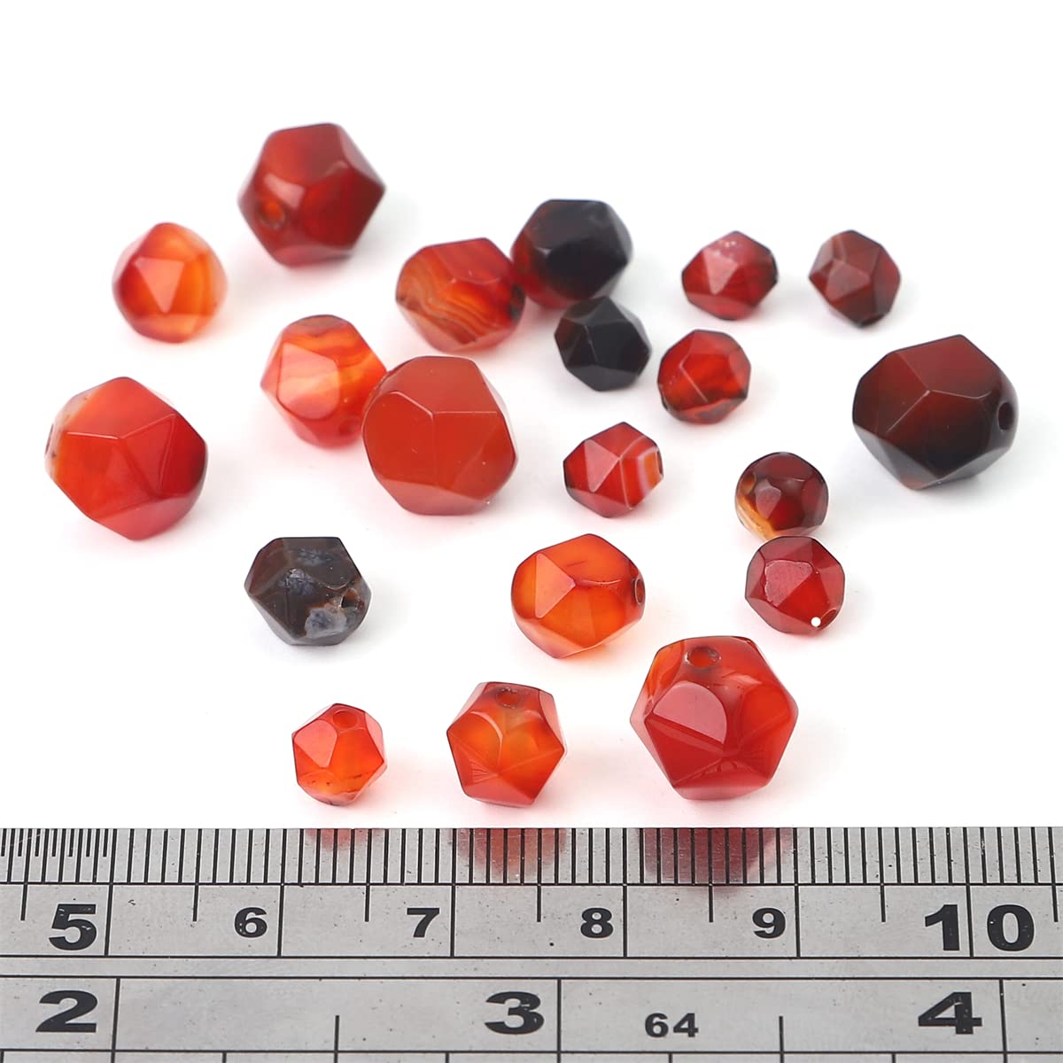 BEADIA Faceted Natural Dream Agate Stone Round Beads 8mm 36cm/Strand for Jewelry Making