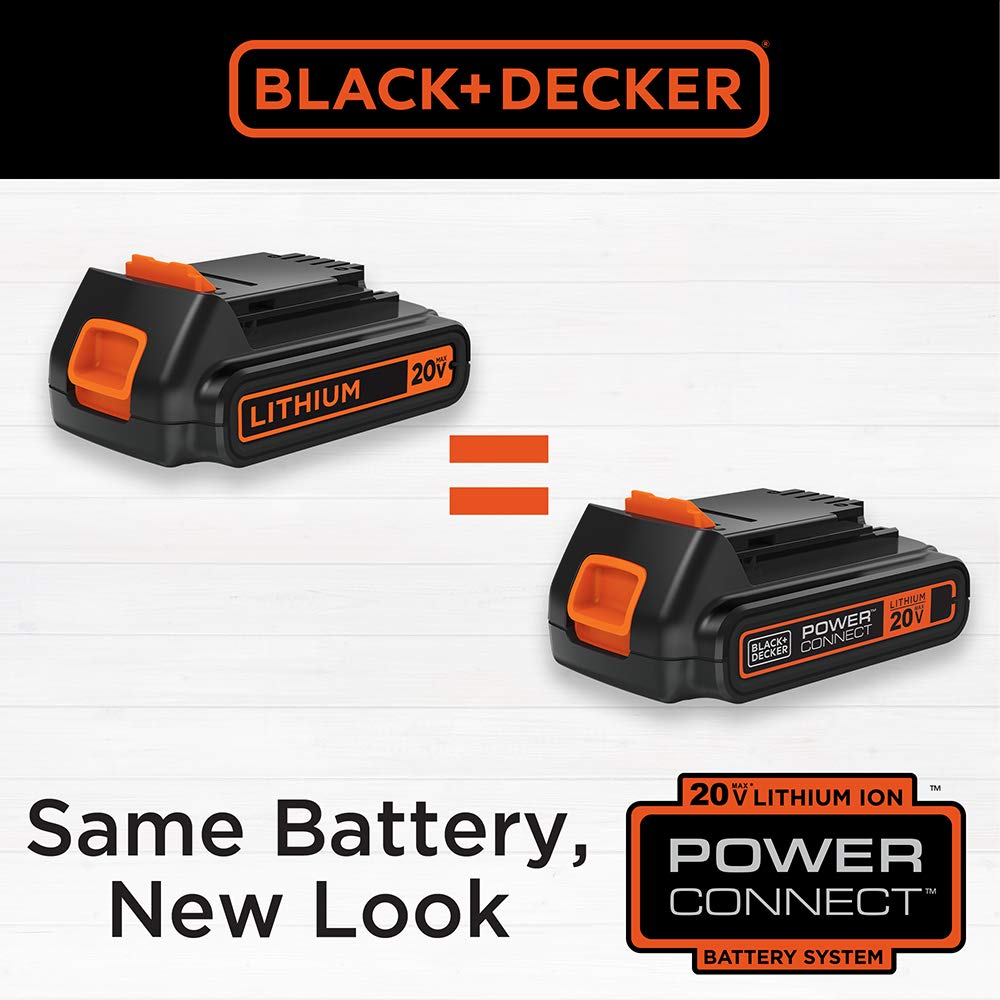 BLACK+DECKER 20V MAX Cordless Leaf Blower with Battery and Charger, Powerful 2-Speed, Up to 90 MPH and 320 CFM Axial Lightweight Electric Leaf Blower (BCBL700D1)