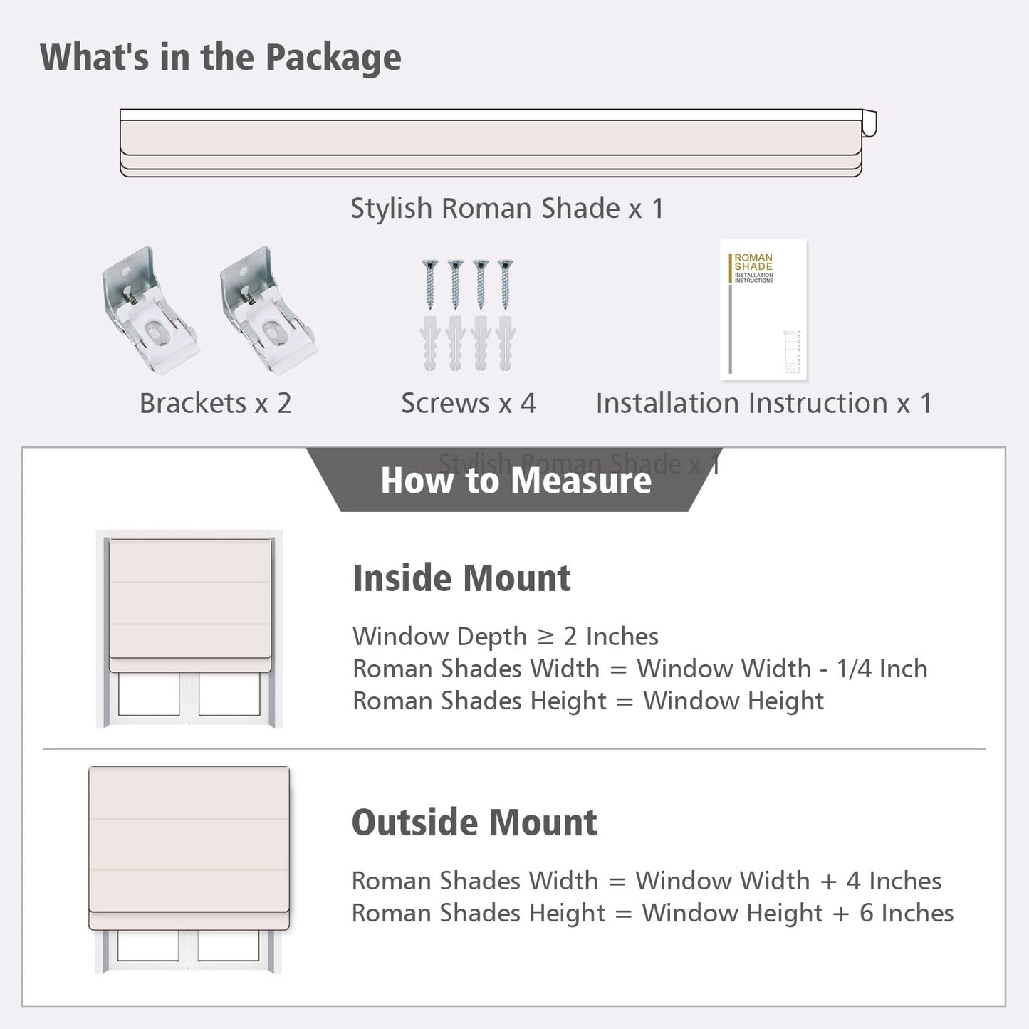 Artdix Roman Shades, Greyish Blue Stripe Blackout Cordless Fabric Custom Roman Shades for Windows, Doors, Farmhouse