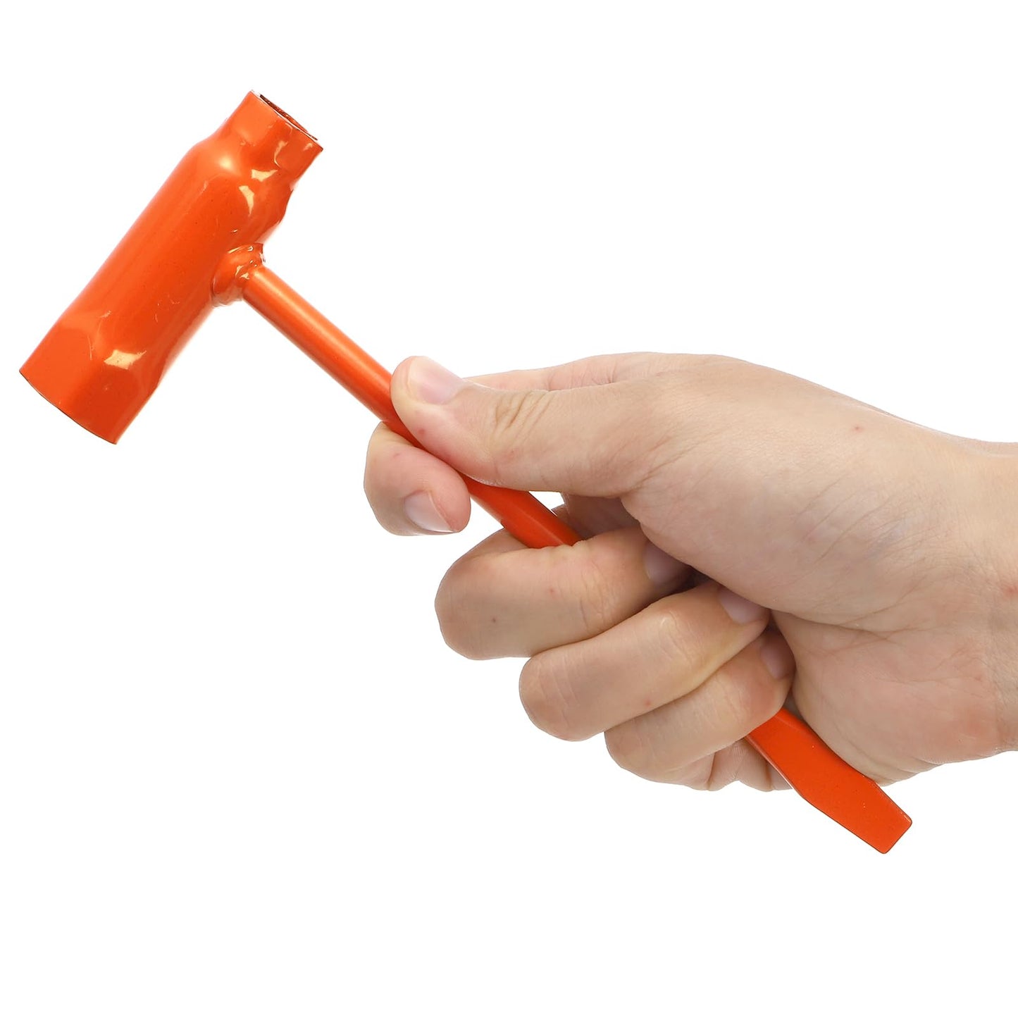 Okllen 9 Pack Chainsaw Scrench, T-Wrench Spanner Tool 13 by 19 mm (1/2x3/4inch), Combination Screwdriver and Wrench Adjustment Tool for Saws Chains Nuts Spark Plug, Orange