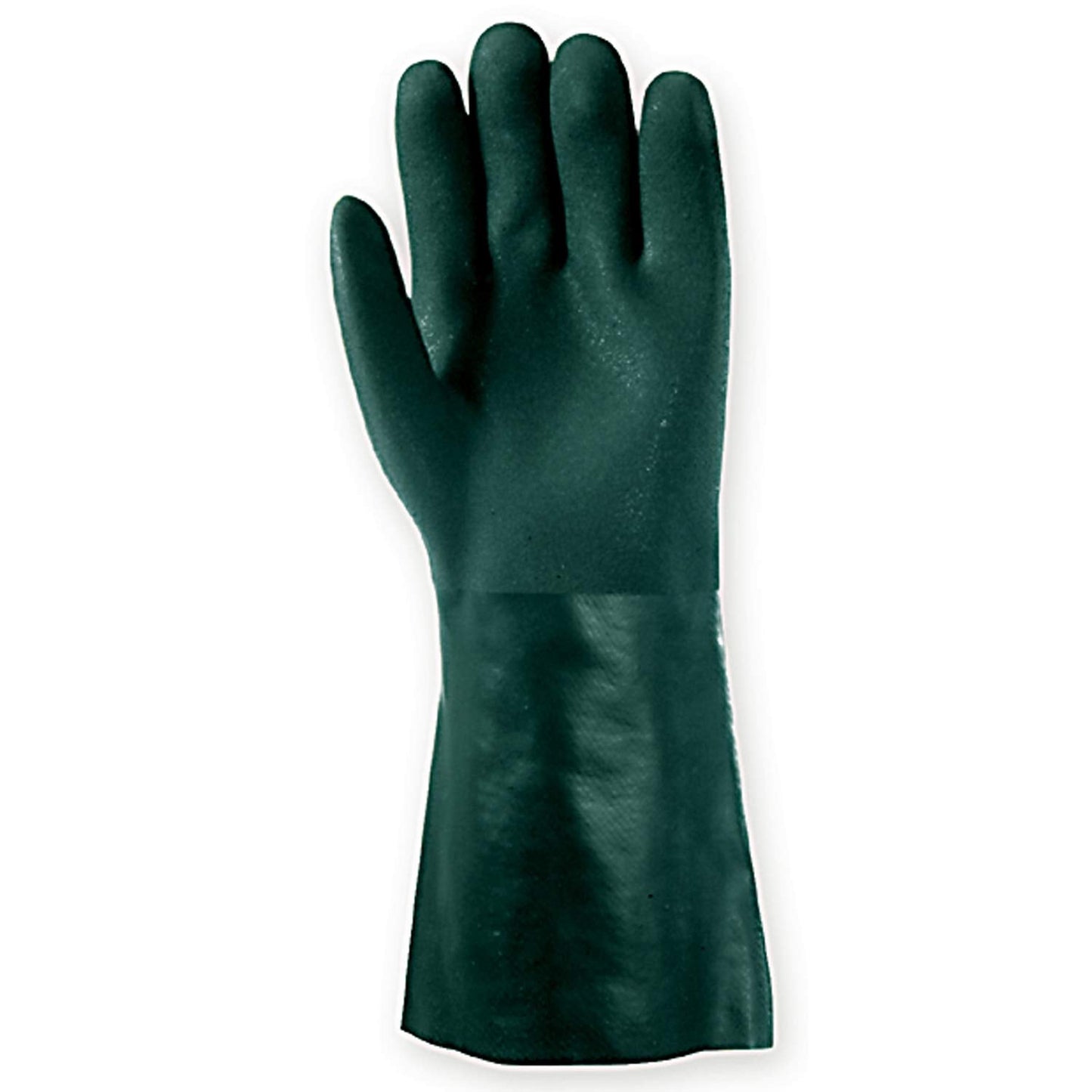 Wells Lamont Heavy Duty 14” PVC Coated Work Gloves | Chemical & Liquid Resistant, Cotton Lined | Men's Large (167L)
