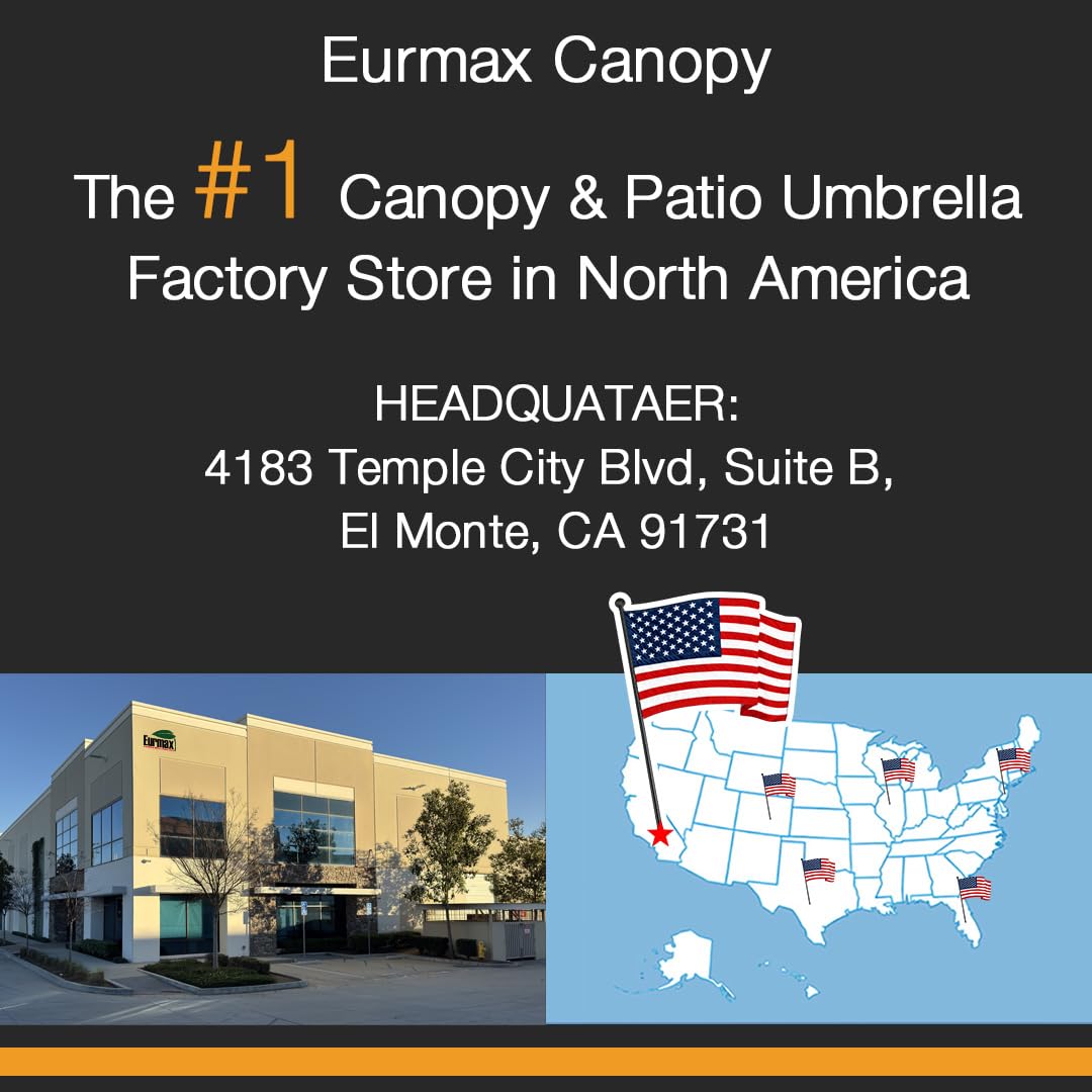 Eurmax USA 10x20 Pop Up Canopy Tent,Commercial Tent with Patented No-Tip Rolling Bag,4 Zippered Removable Walls,UV & Water Resistant Canopy Top,Heavy Duty Outdoor Gazebo,Instant Shelter(Red)