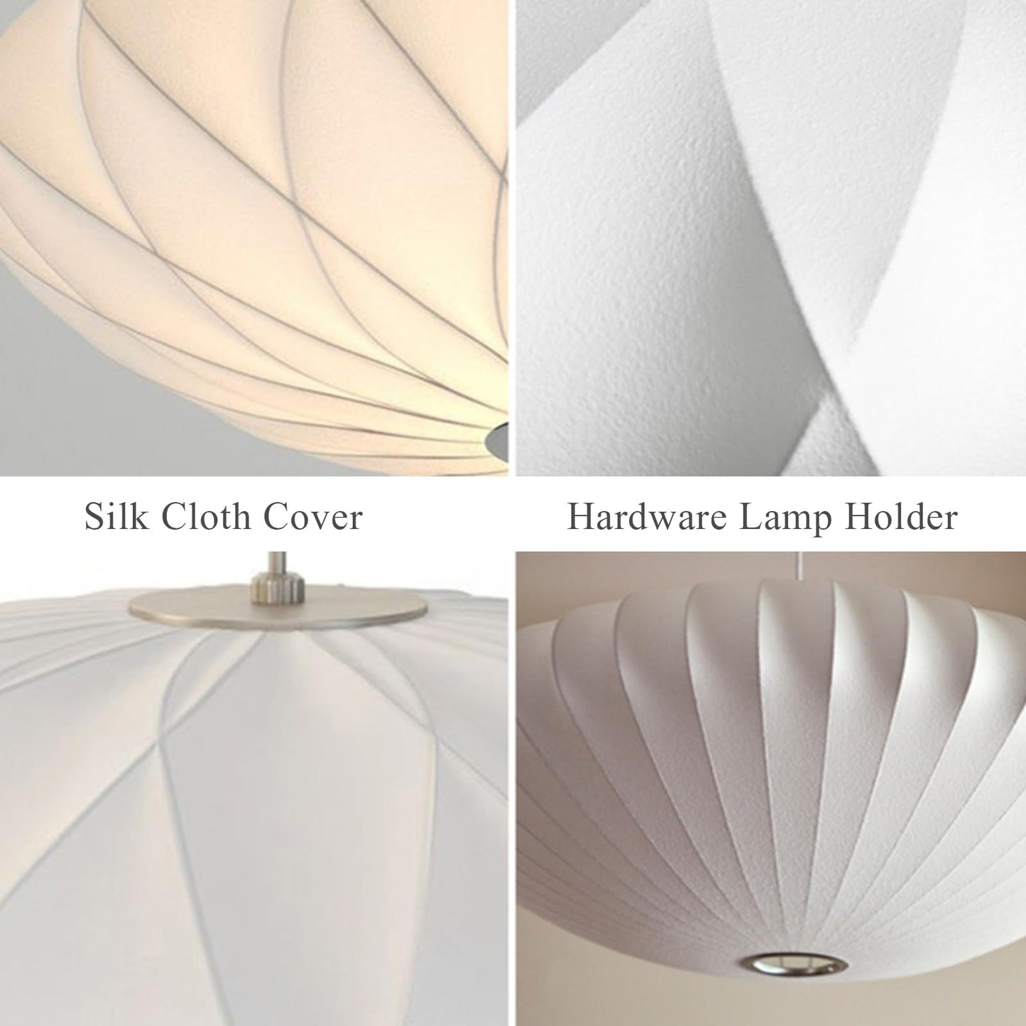 Topjia Silkworm Cocoon Single Head Pendant Light,Modern Cloth Hanging Ceiling Lighting,Creative Hollow Chandeliers for Living Room Dining Room Restaurant Cafe(50cm(19.7in), White)