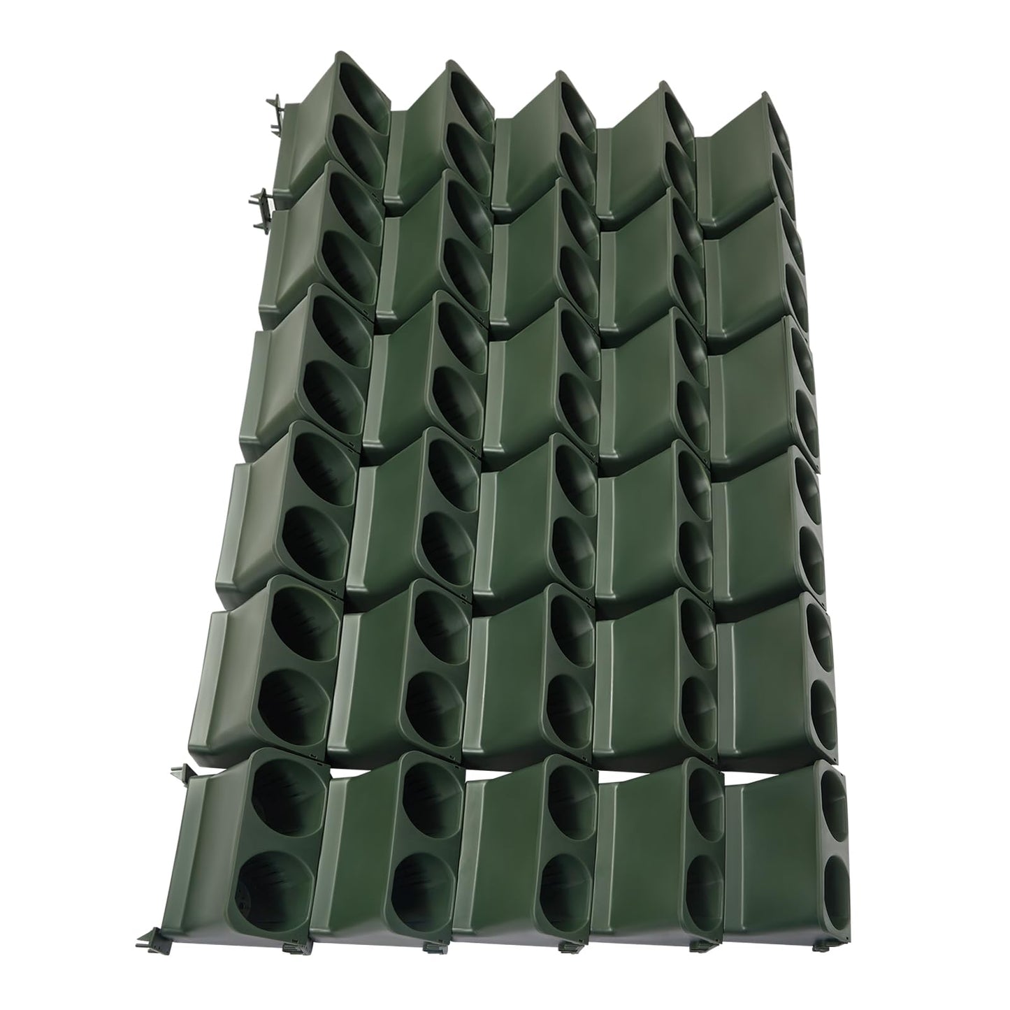 NEATOOM Self-Watering Vertical Garden Wall Planter - 30 Pots Indoor Outdoor Wall-Mounted Planter with Cotton Rope Irrigation, Vertical Wall Planters for Living Rooms, Balconies, Corridors