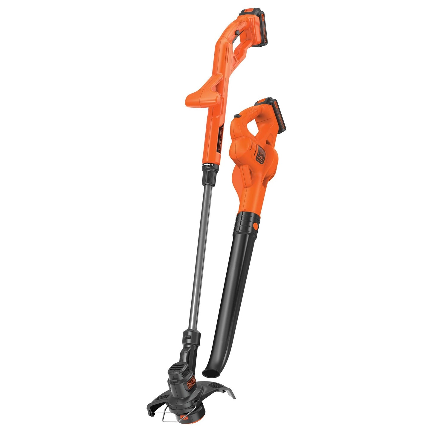 BLACK+DECKER 20V MAX Weed Eater, Edger and Sweeper Combo, Includes 2 Batteries and Charger, Cordless Electric Weed Wacker and 130 Mph Hard Surface Leaf Blower, 10 in. (LCC222)