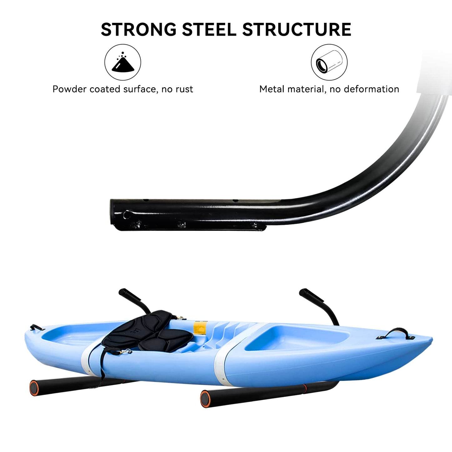 TWO STONES Surfboard Rack for Wall, Paddle Board Rack Storage for Ceiling/Wall, Heavy Duty Surfboard Wall Mount to Display SUPs, Paddleboards, Longboards, Indoor and Outdoor
