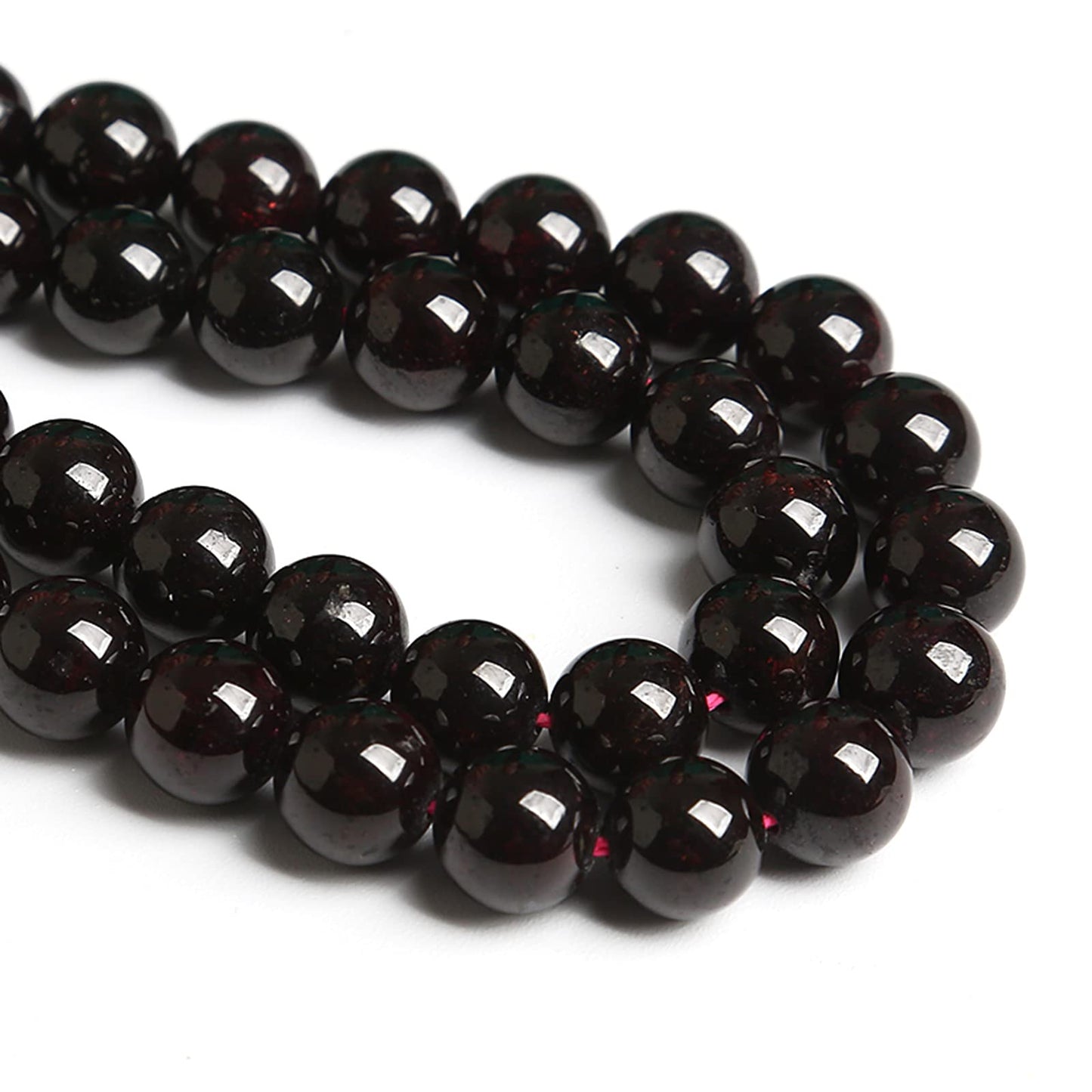 4MM 86PCS Natural Garnet Gemstone Loose Beads for Jewelry Making DIY Bracelet Crystal 1 Strand