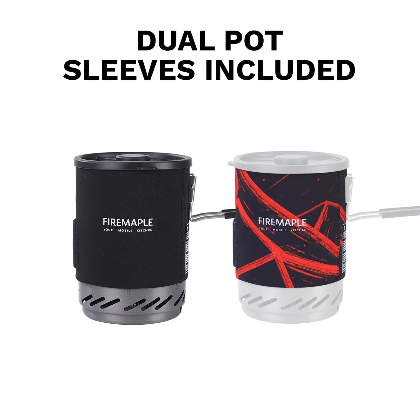 Fire-Maple Fixed Star 1 Pro Backpacking & Camping Stove System | Upgraded Foldable Handle | Portable Pot & Jet Burner Set for Hiking, Trekking & Emergency Use