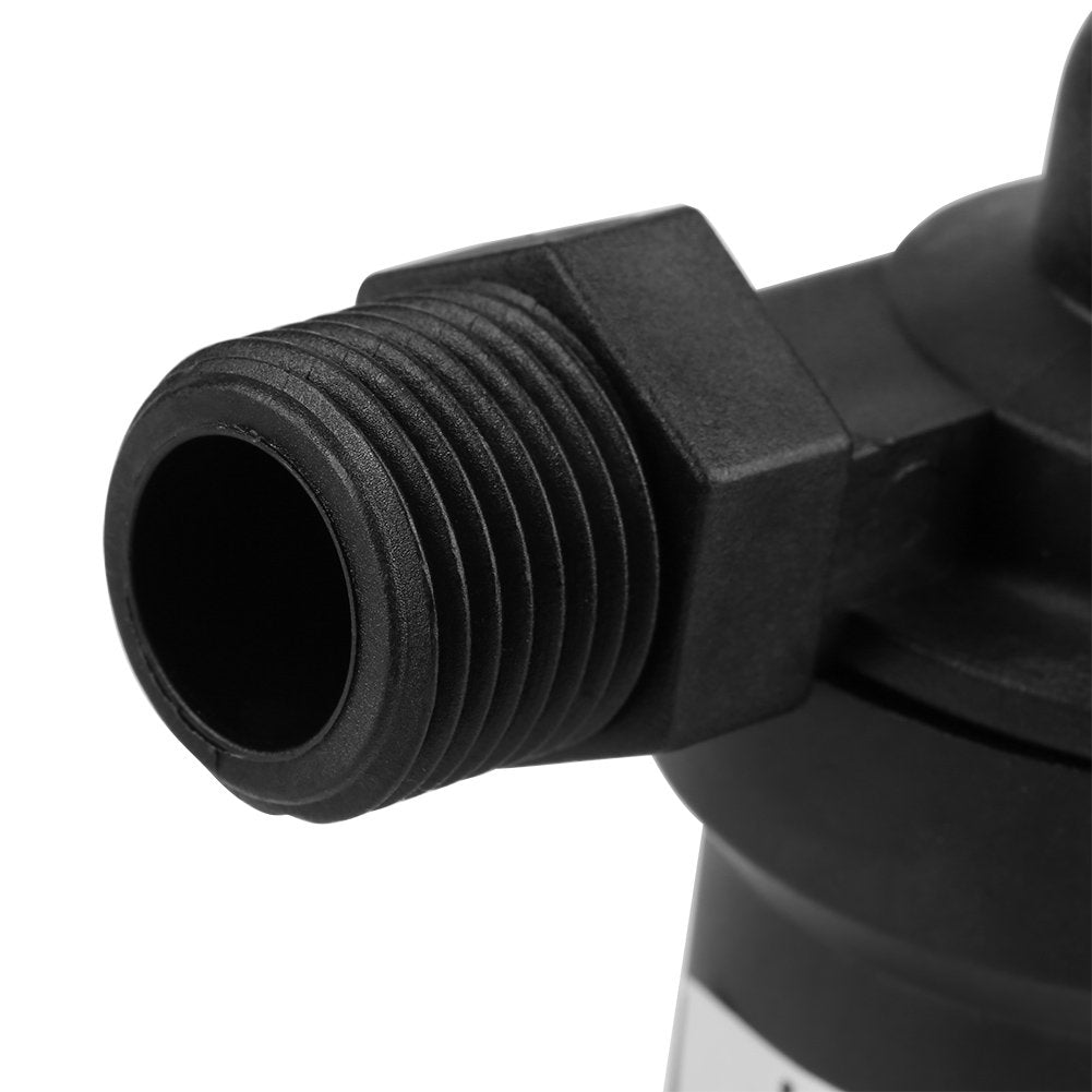DC Solar Brushless,DC 12V Submersible Pump Solar Hot Booster Pump for Water Circulation System,8L/min 1/2'' Thread,55? High Temperature