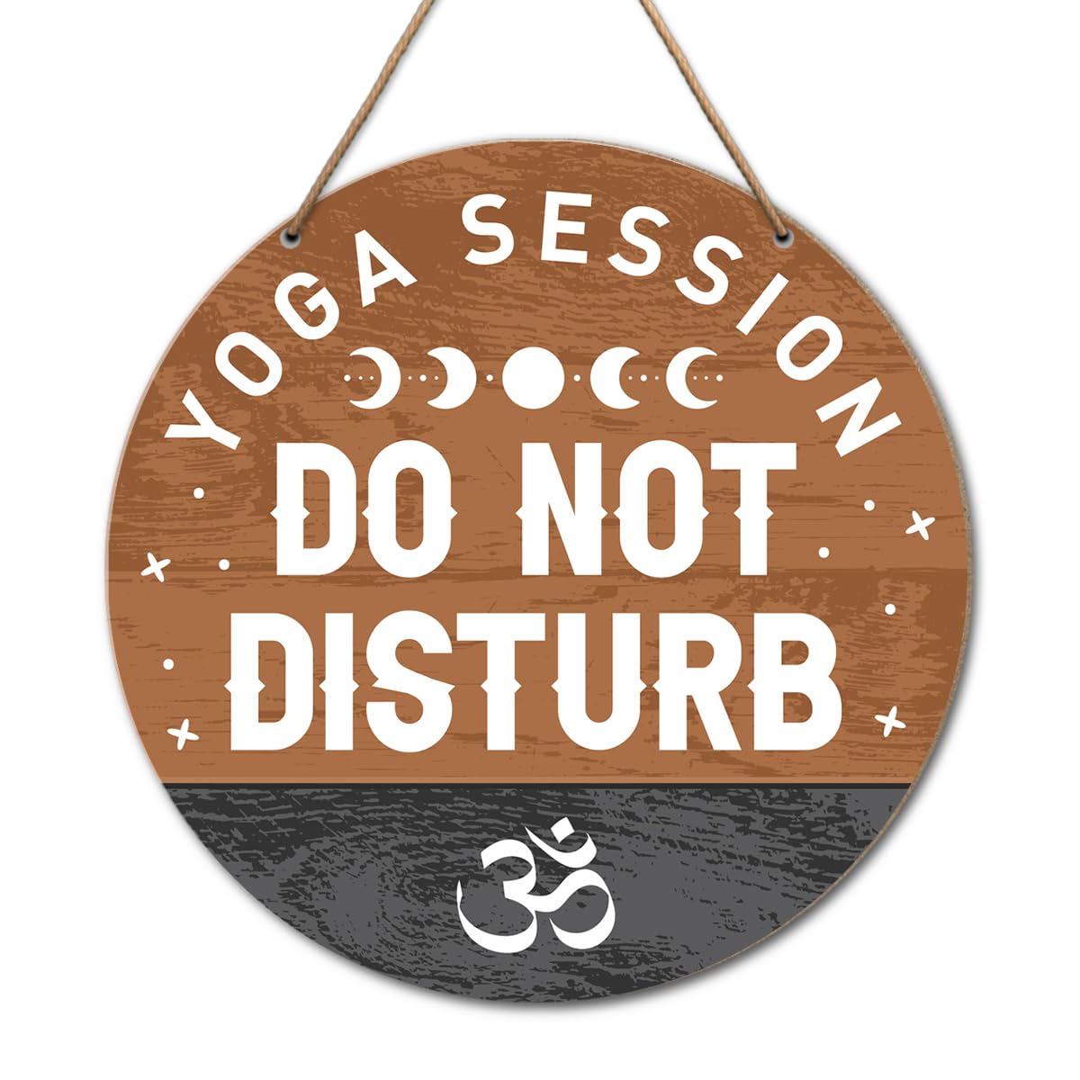 Yousheager Yoga Studio Sign Wall Decor, Yoga Sign for Home Studio Room Door, Yoga Studio Spiritual Room Zen Den Hanging Sign Decoration, Gifts for Women Yoga Instructor Lover, Do Not Disturb