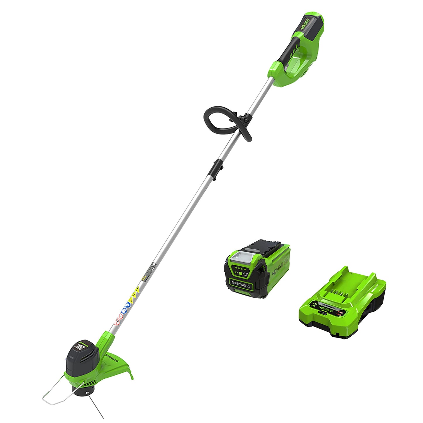 Greenworks 40V 12" Cordless String Trimmer, 0.065" Dual Line with Auto Feed, Variable Speed, Lightweight Weed Eater, 3-Year Warranty