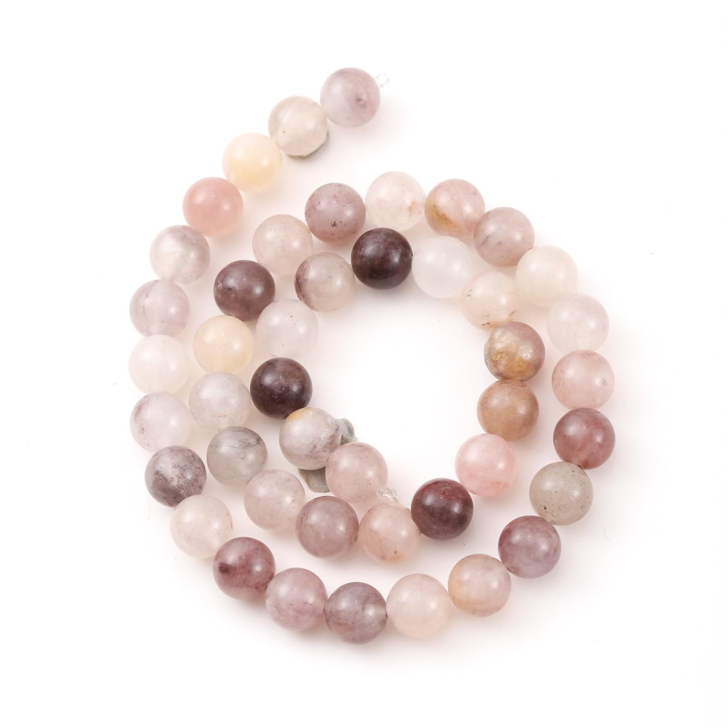 10mm 38pcs DIY Natural Violet Stone Beads Round Healing Crystal Gemstone Loose Beads for Jewelry Making Handmade Bracelet Necklace