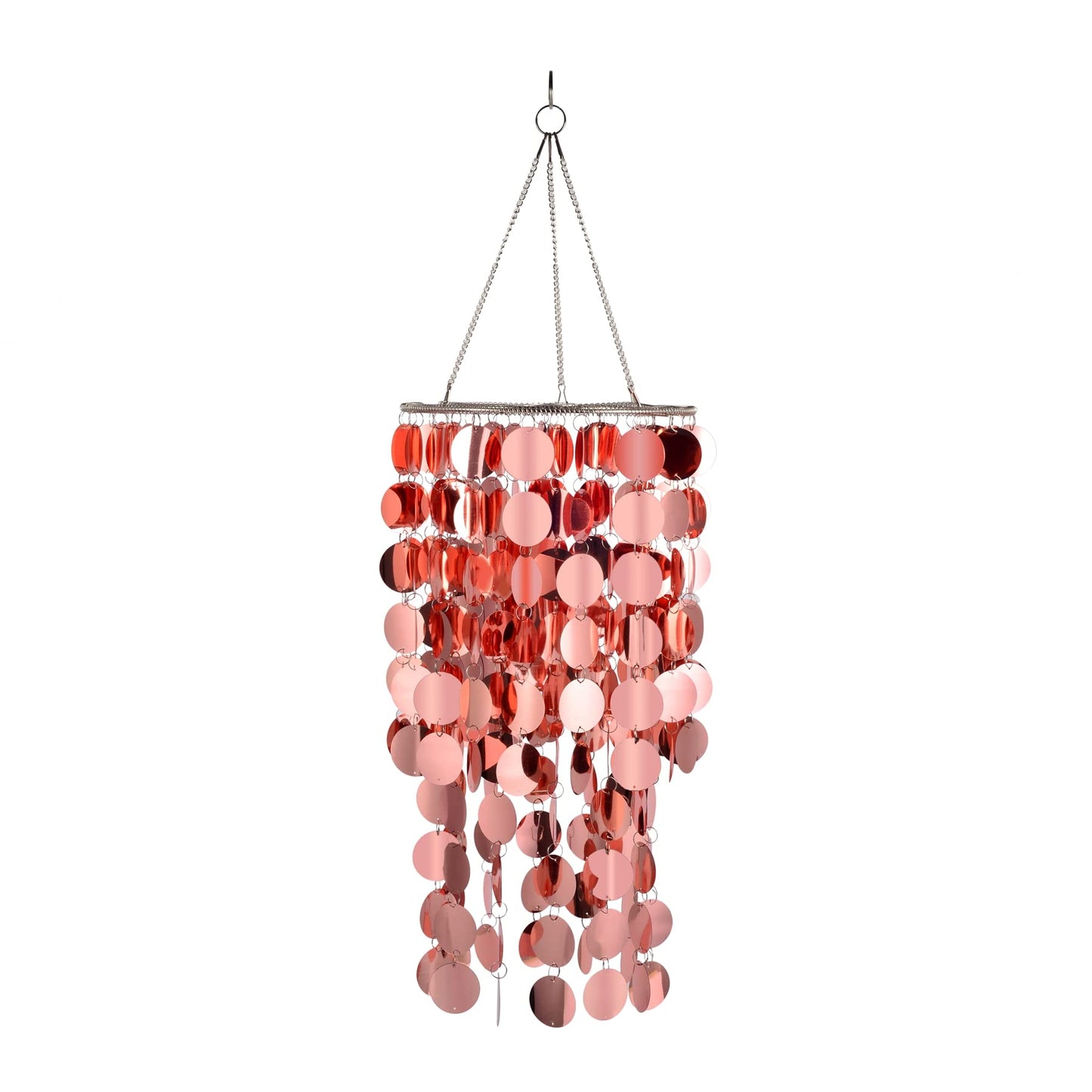 FlavorThings Bling Hanging Chandelier Great idea for Wedding Chandeliers Centerpieces Decorations and Any Event Party Decor (Rose Gold)