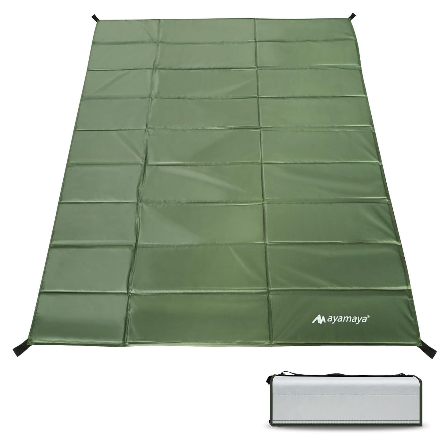 AYAMAYA Foam Sleeping Pad for Camping - Foldable Camping Mattress for 3 4 Person, Extra Thick Waterproof Tent Footprint Inner Camping Mat for Outdoor Backpacking Hiking Picnic Camping