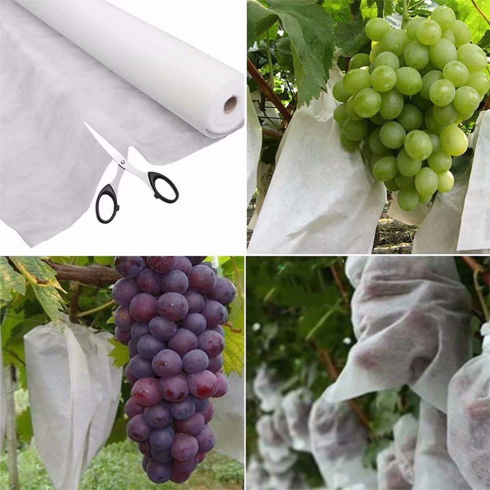 Agfabric Plant Covers Freeze Protection Frost Blankets for Plants 5'x25' 1.2oz Row Covers Outdoor Plant Covers for Winter Freeze Cloths for Plants Winter Frost Pests Protection,White