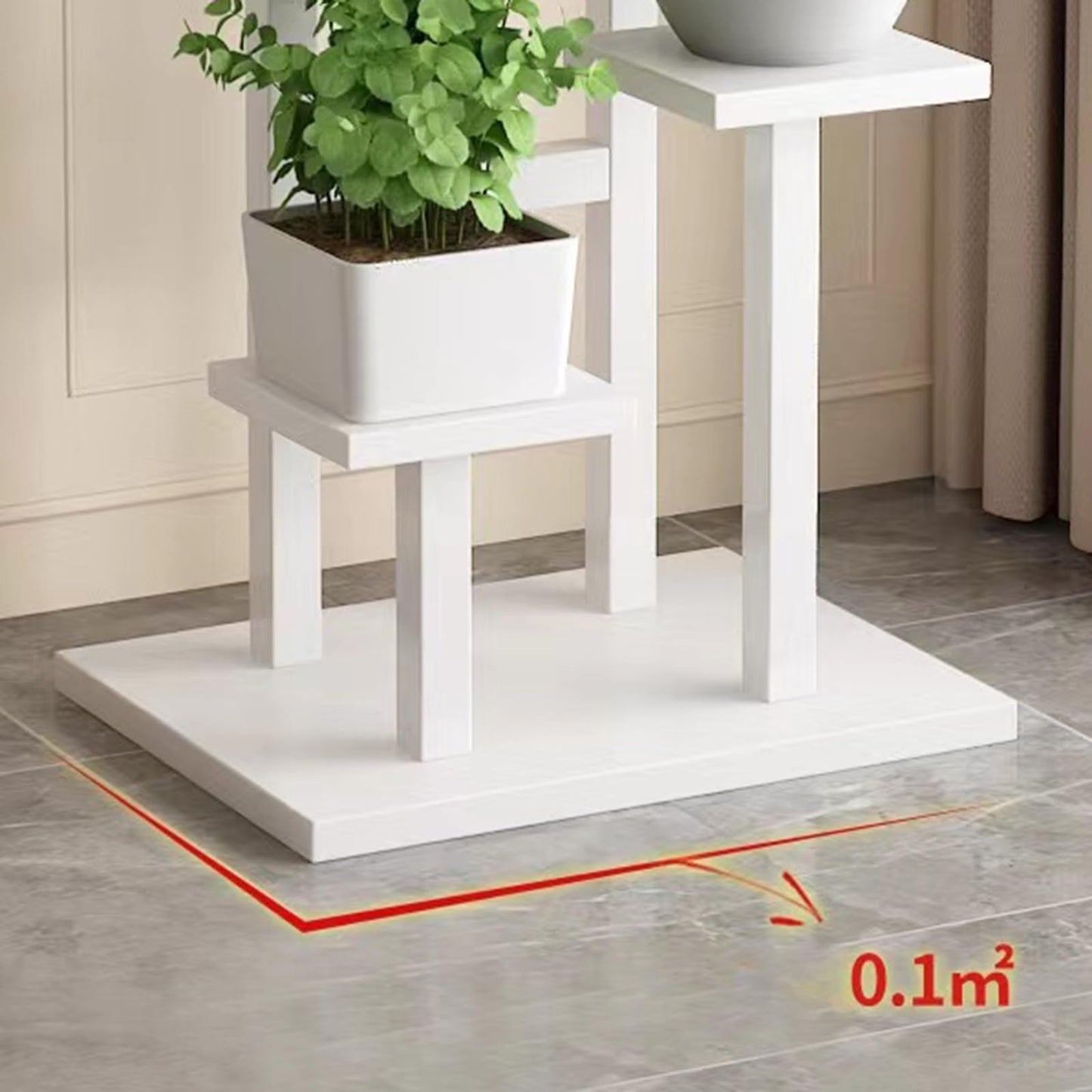 Yajuer Plant Stand Indoor 4 Tier Metal Flower Shelf, Corner Plant Stand Outdoor, Tall Flower Holders for Patio Garden(Black)