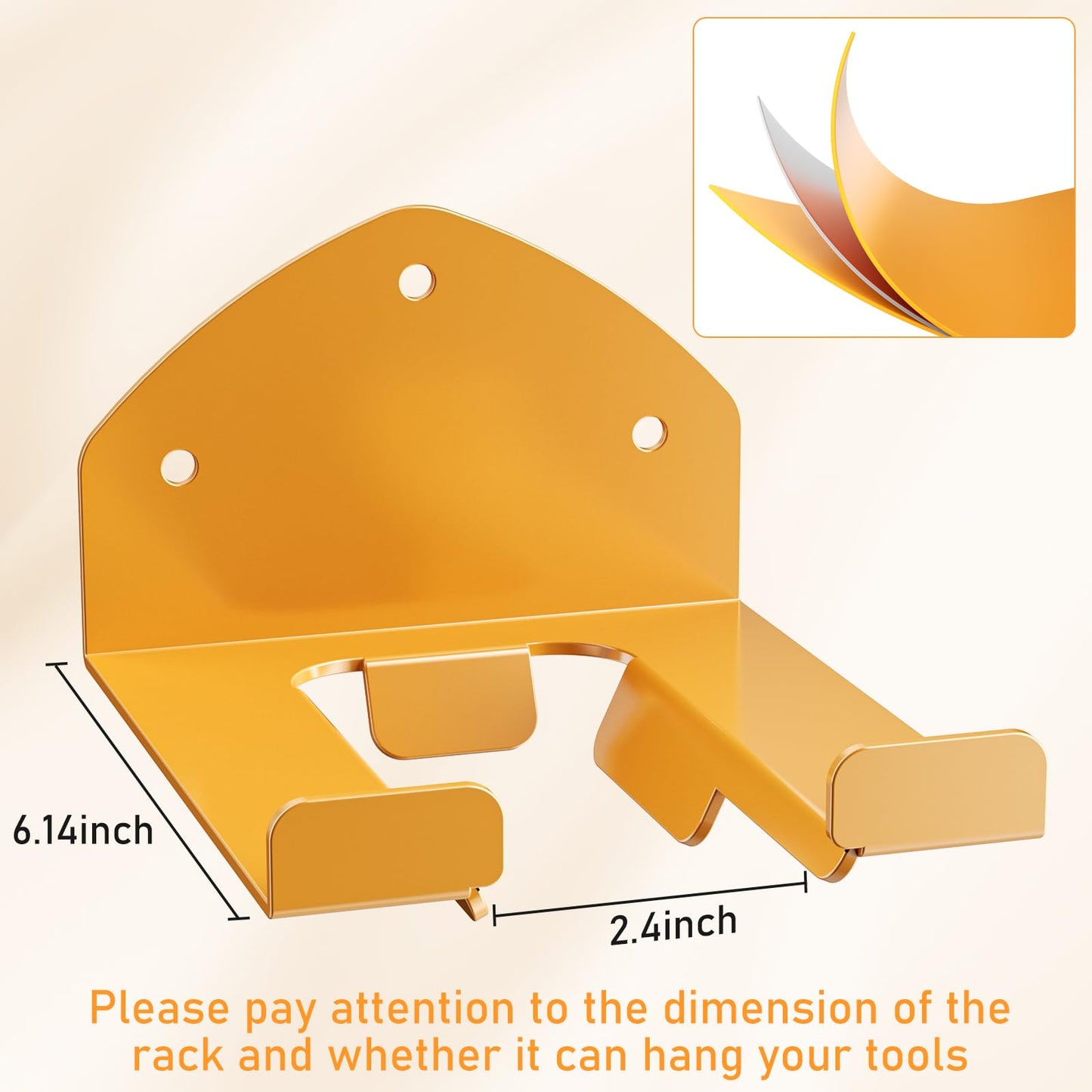 Liantaul Upgraded Garage Organizer Trimmer Rack, Heavy Duty Power Tool Hanger Weed Whackers Holder Wall Mounted for d-ewalt String Trimmer, Battery Powered 1 Pack