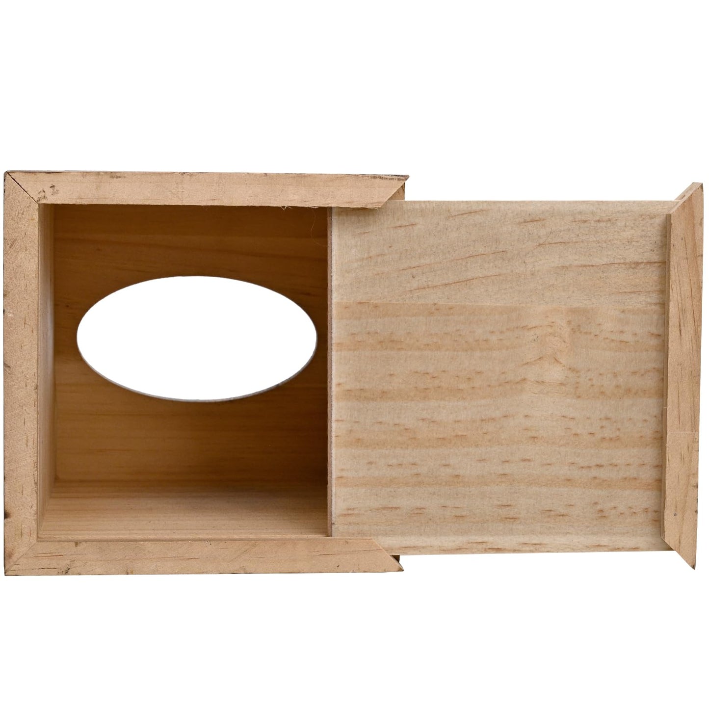 SwallowLiving Upgraded Large Tissue Box Cover Square - Decorative Wooden Tissue Holder with Sliding Bottom, Tree of Life Farmhouse Decor for Bathroom, Office Living Room, Fits Most Cube Tissues, Brown