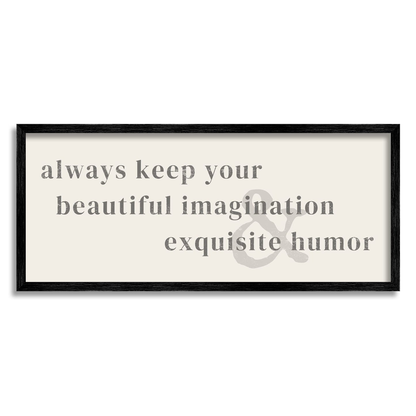 Stupell Industries Encouraging Typography Quote Vintage Weathered Text, Design by Daphne Polselli