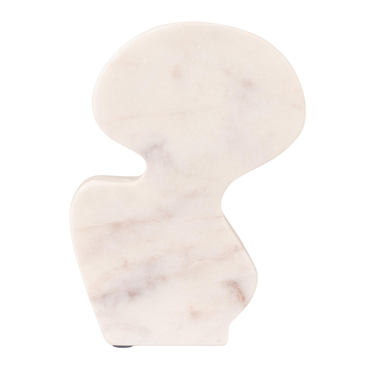Decorative Abstract Marble Sculptures, Set of 2 Styles, White