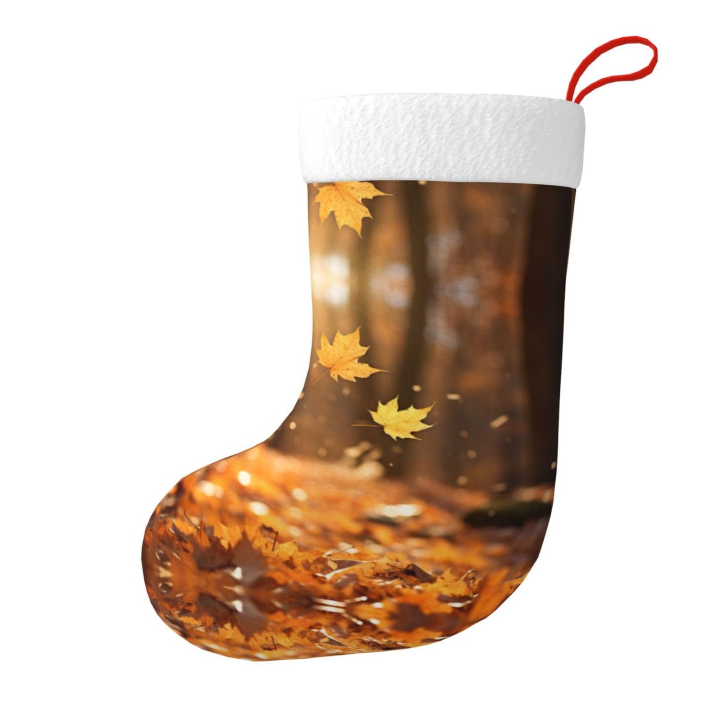 KOPUUYRD Fall Trees Autumn Print Luxurious Holiday Socks,Unique Christmas Socks for Joyful Season,Festive Ornament Classic