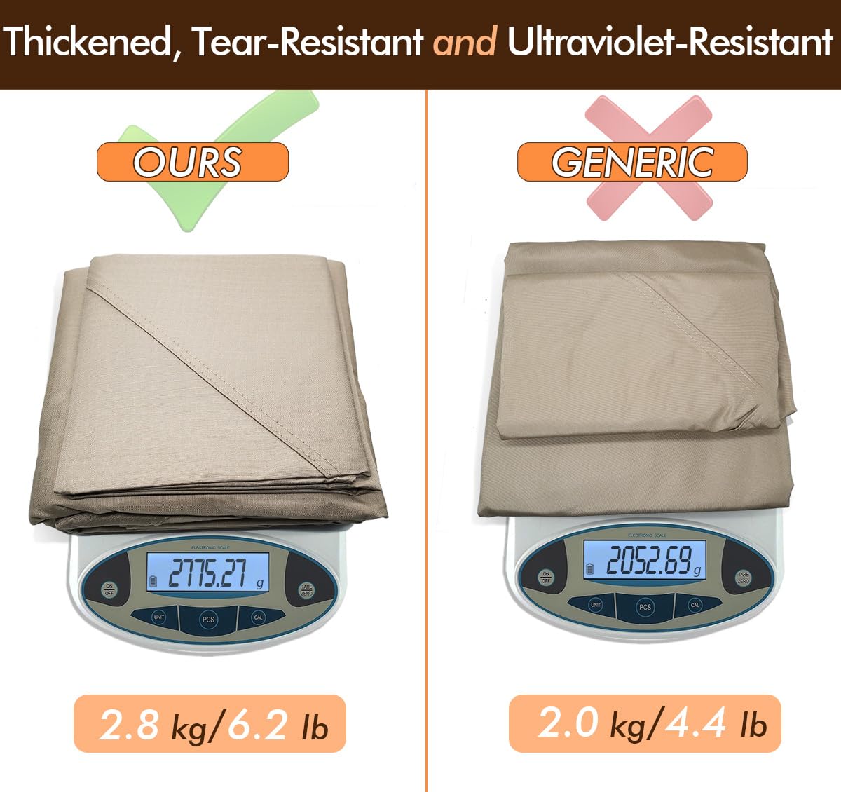 Ontheway Winds Replacement Canopy for Target Madaga Gazebo (Beige)