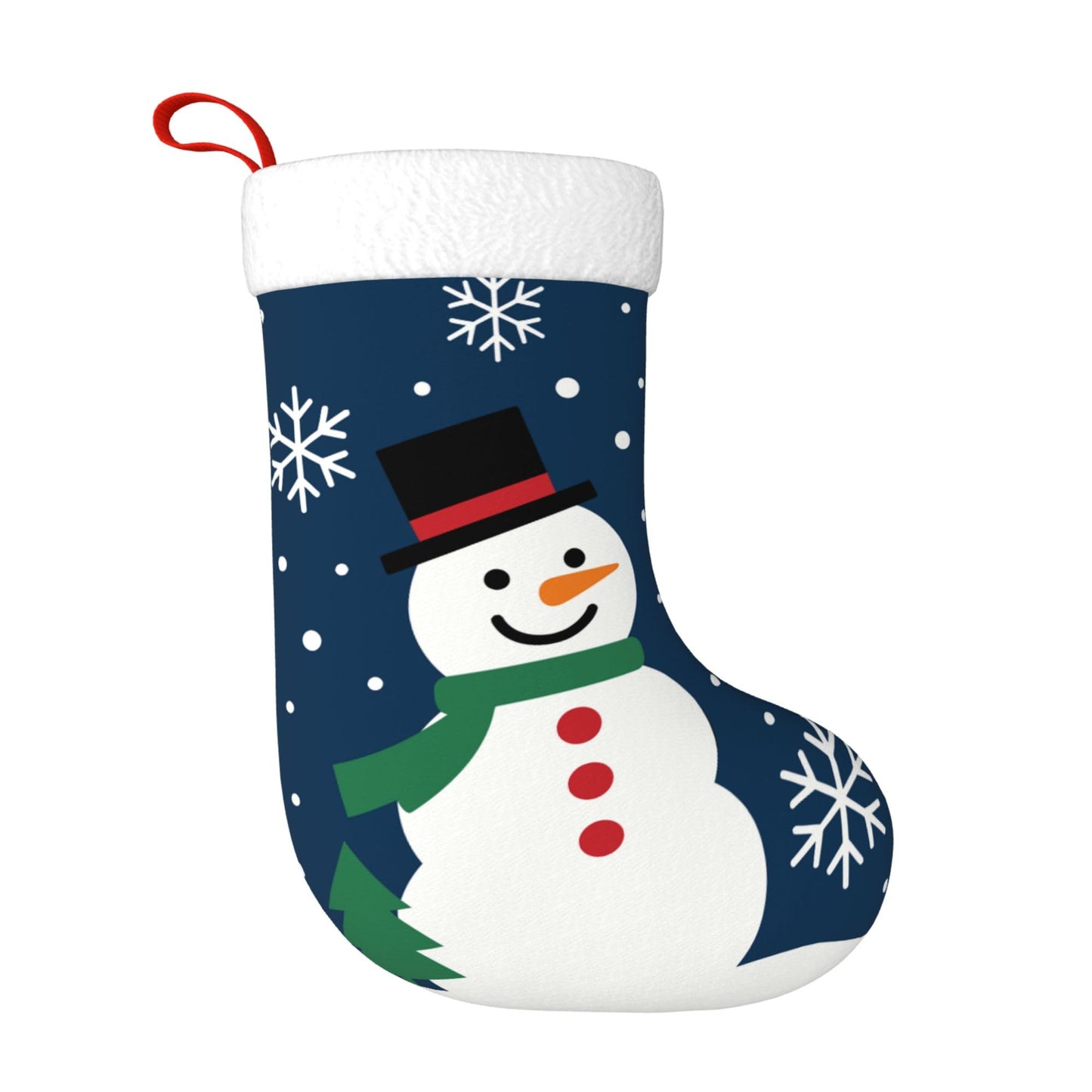 XJHBHJ Personalized Christmas Stockings Custom Name Christmas Winter Joy Snowman Snowflakes Stocking 18" Xmas Stockings for Family Christmas Ornaments