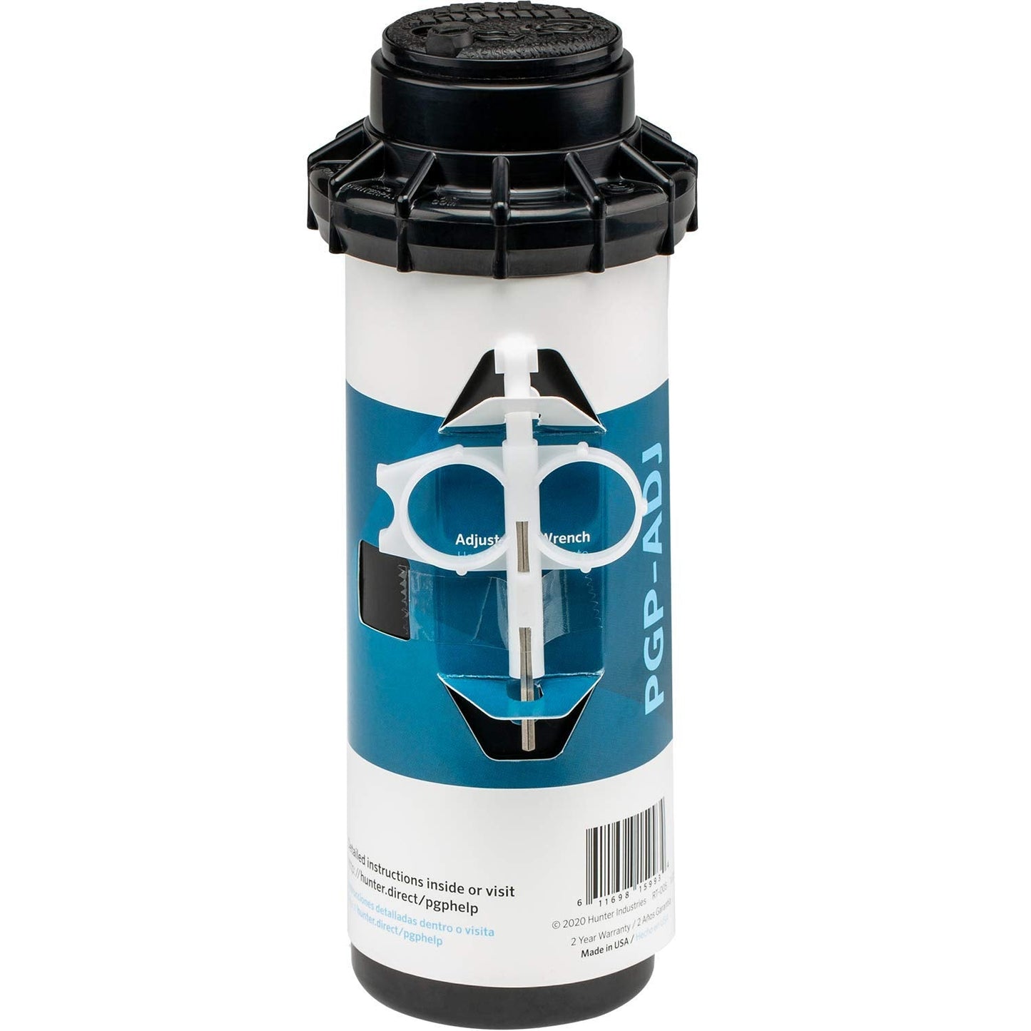 Hunter PGP-ADJ 3/4" Rotor Sprinkler Head, Adjustable 40°-360° Arc, 4" Pop-Up Gear Drive Lawn Irrigation Head, 22-52 ft Spray Distance, Preinstalled 3.0 GPM Nozzle
