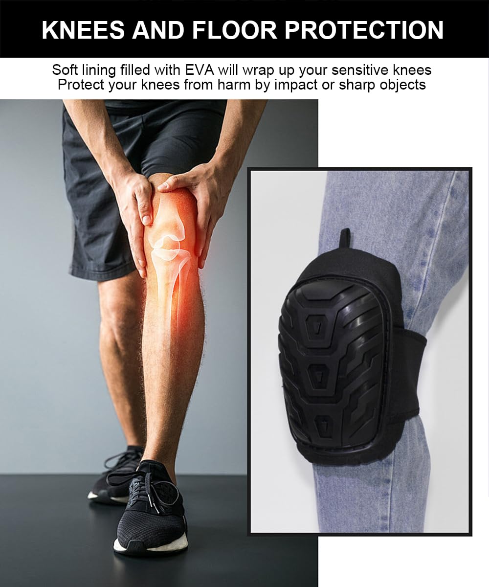 SUJAYU Work Knee Pads for Men Construction, Gardening Knee Pads for Work Kneepads for Construction, Rodilleras de Trabajo Rodilleras Para Dolor de Rodillas