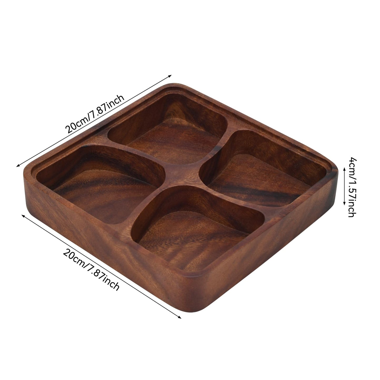 XHKDSYMC Fruit platter,Wood Serving Tray,Wooden Fruit Bowl for Kitchen Counter for Dessert Platter Tray Dish Kitchen Dining Fruits,Dessert,Snack
