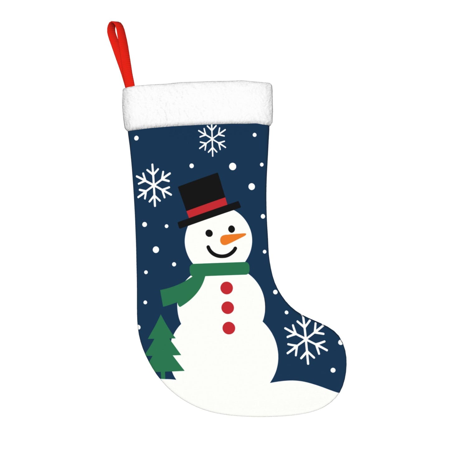 XJHBHJ Personalized Christmas Stockings Custom Name Christmas Winter Joy Snowman Snowflakes Stocking 18" Xmas Stockings for Family Christmas Ornaments
