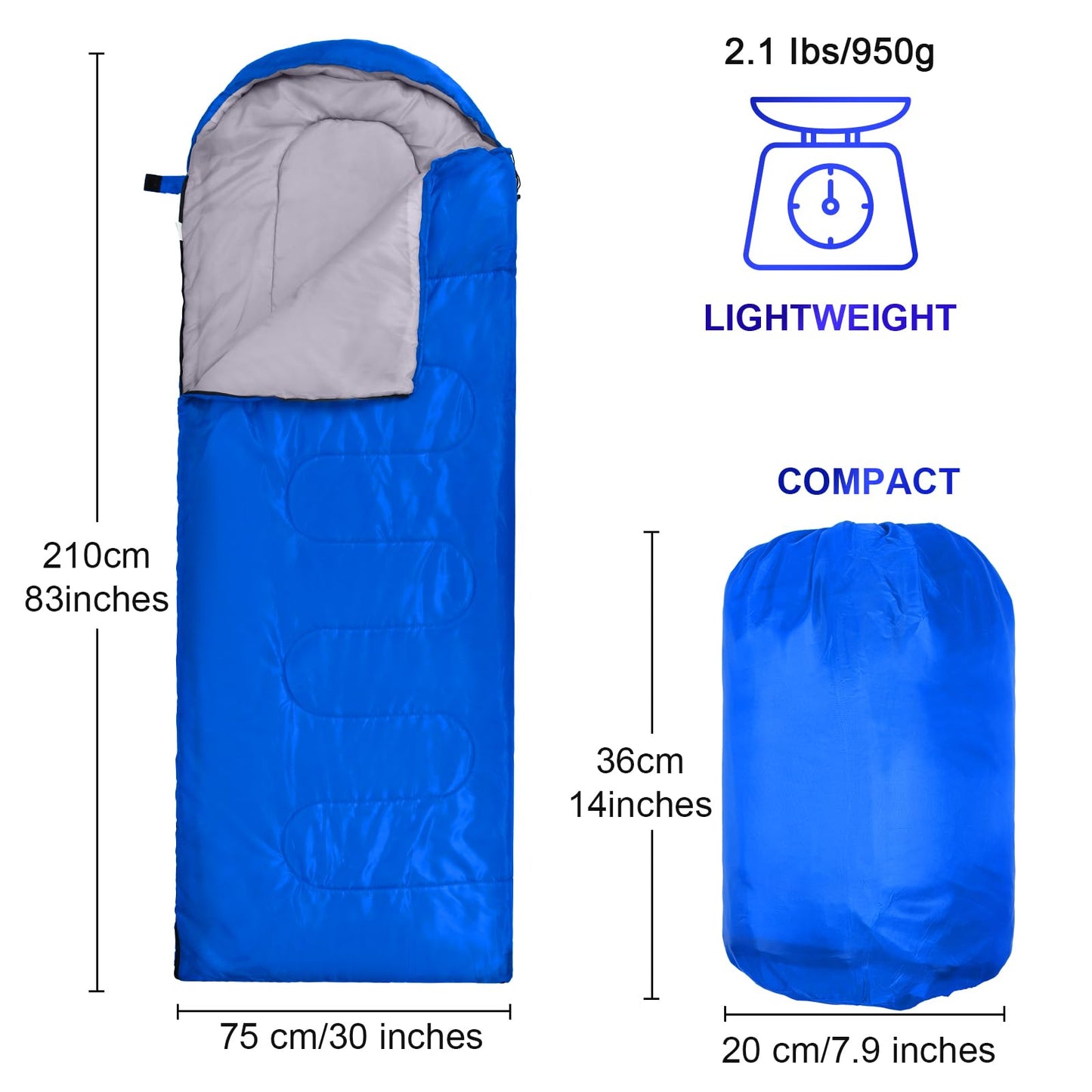 Macarrie 6 Pack Bulk Sleeping Bags for Homeless Donation, 0 Degree Waterproof Sleeping Bags with Compression Sack for Adults Winter Cold Weather Care Camping Hiking Emergency(Classic Colors)